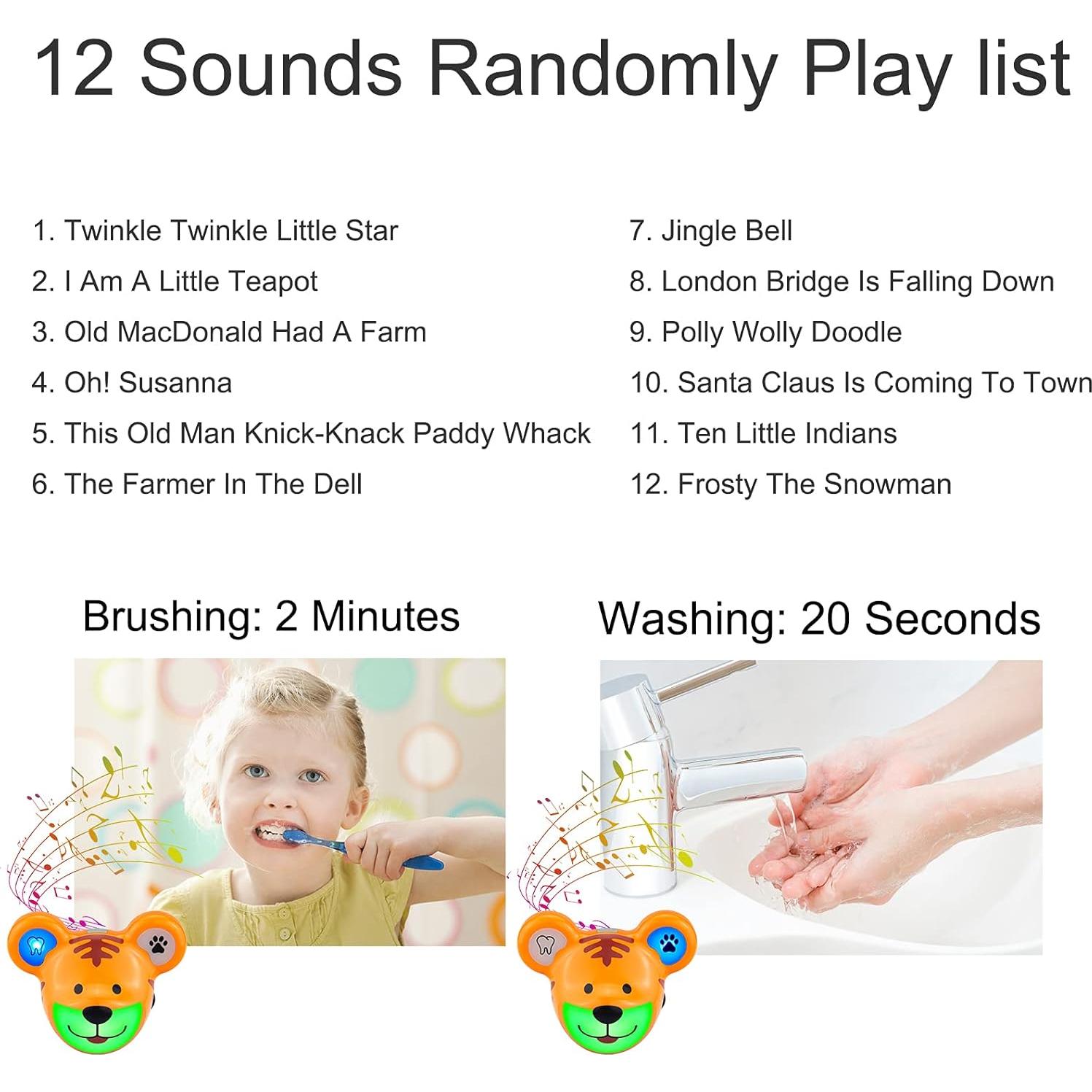 Temporizador Musical LUXSWAY para Niños Tigre Recargable