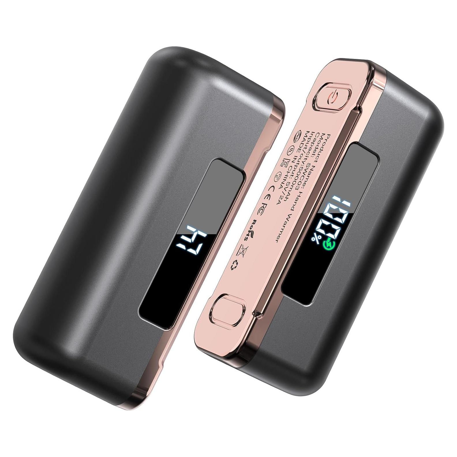 Calentadores de Manos Recargables Beyyon 10000mAh 4 Niveles Calor