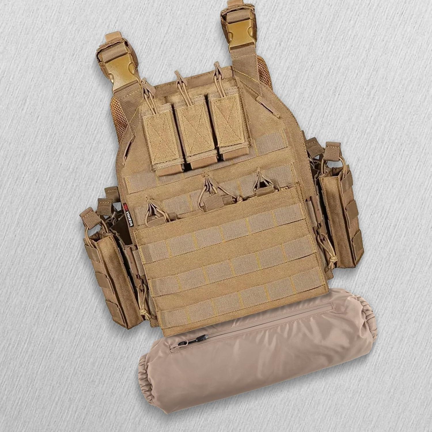 Bolsa Táctica Calentador de Manos JYSILIYH Caqui 39.87x17.78cm