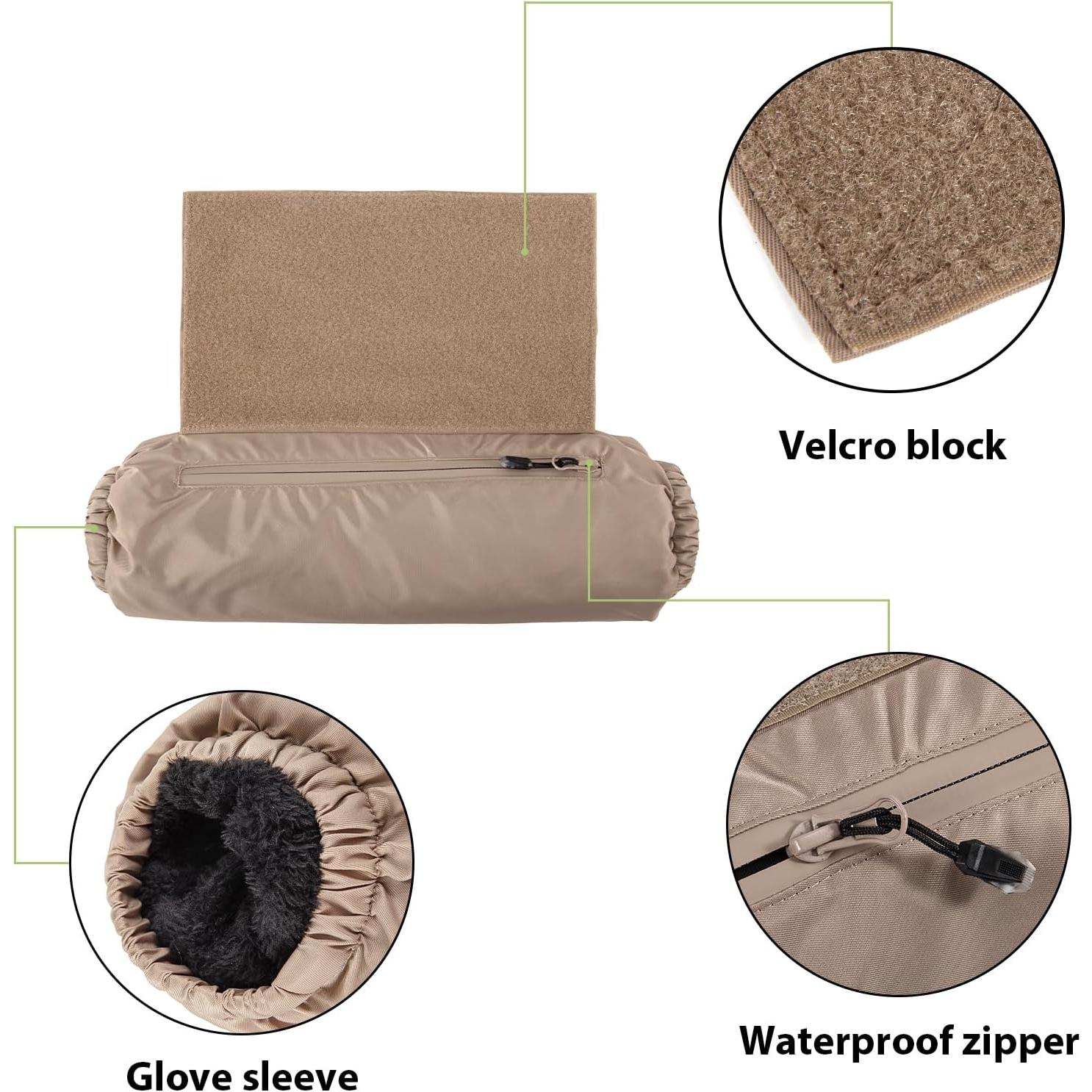 Bolsa Táctica Calentador de Manos JYSILIYH Caqui 39.87x17.78cm