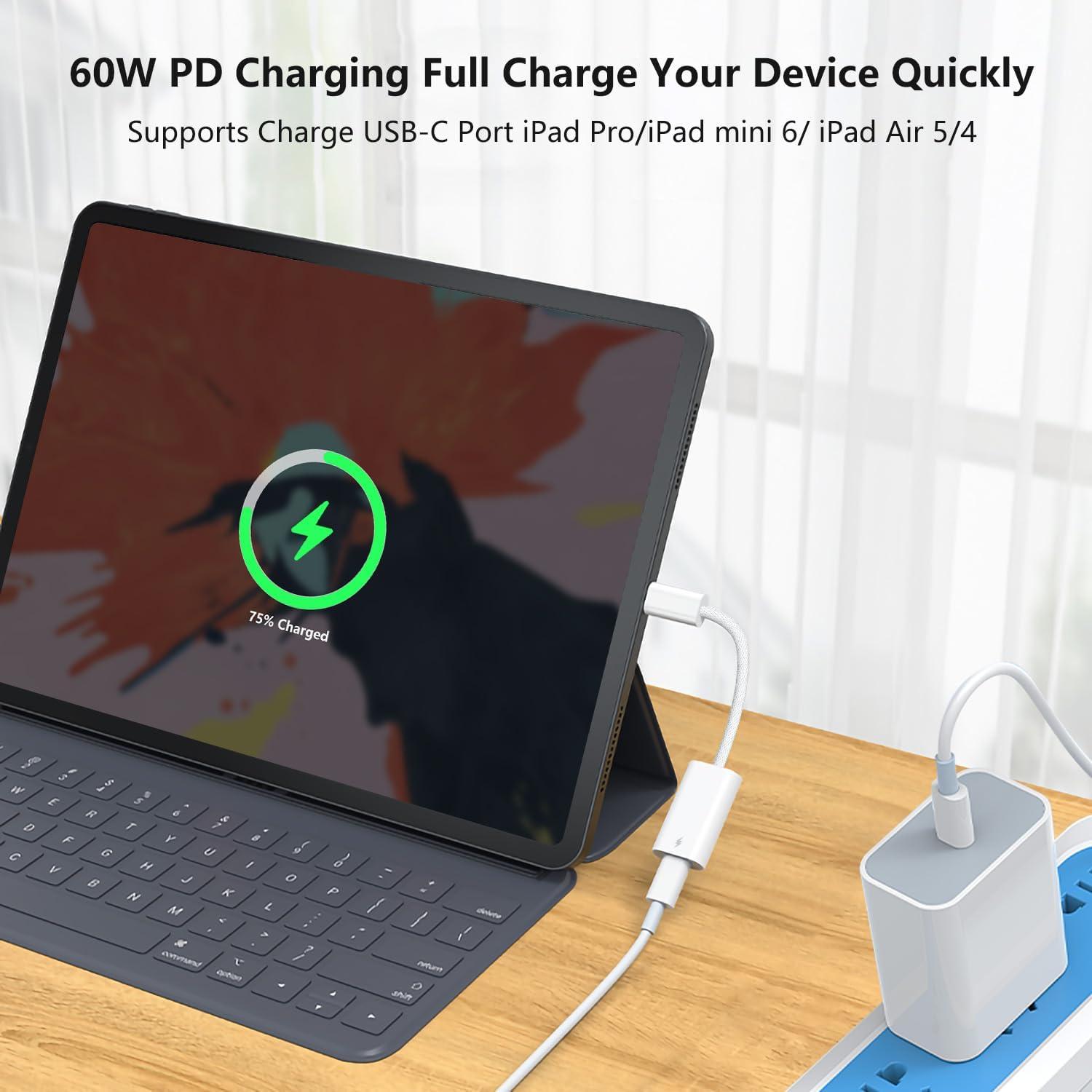 Adaptador Lightning a USB C 60W Azddur - Carga Rápida