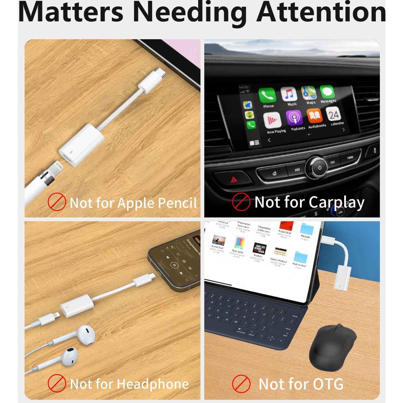 Adaptador Lightning a USB C 60W Azddur - Carga Rápida