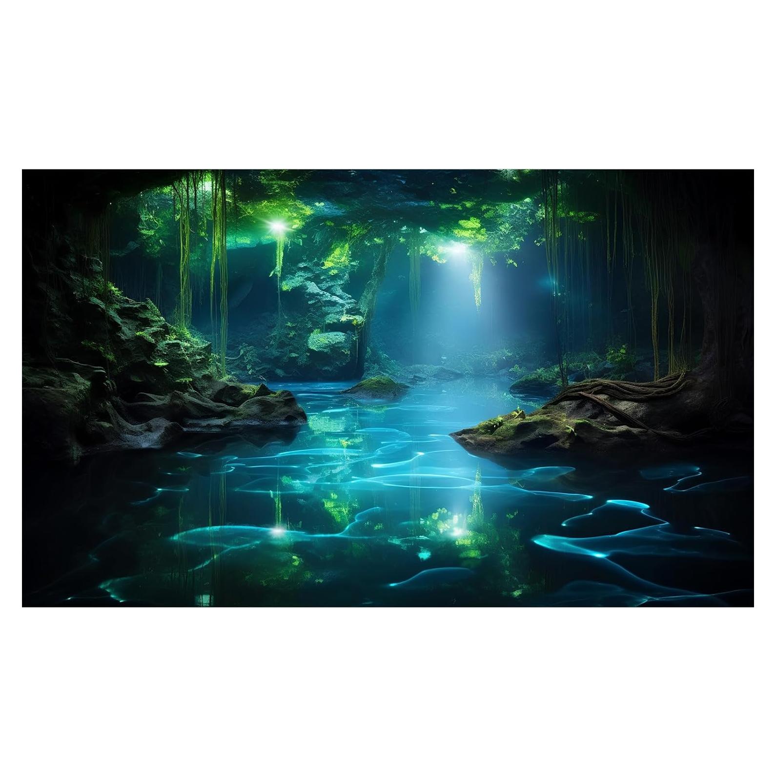 Fondo de Acuario Vinilo CaterRina 76.2x30.5cm Verde