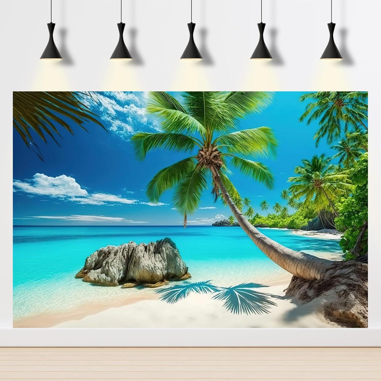 Fondo de Acuario Riivvdise 75x30cm Océano Tropical HD