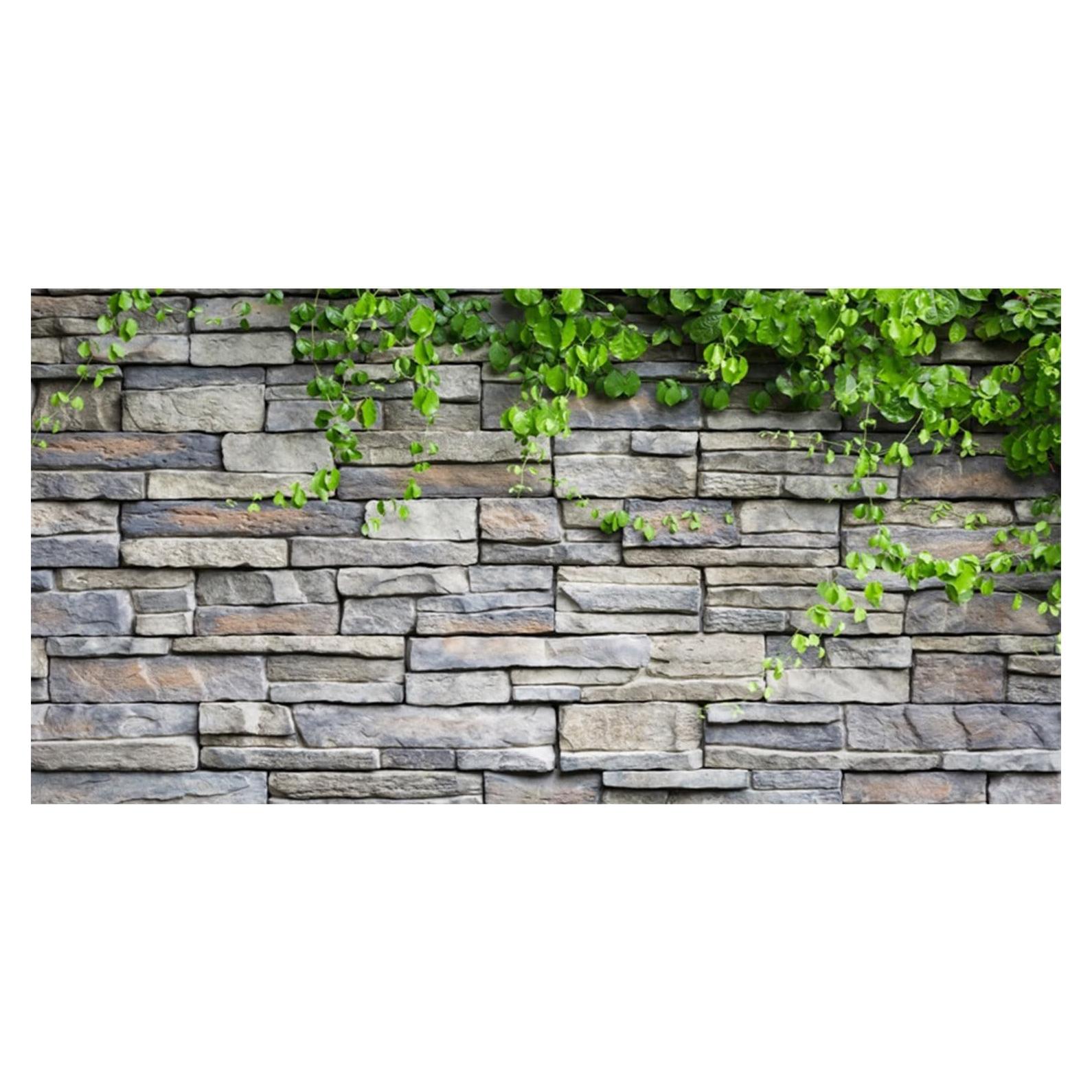 Fondo de Acuario Vinilo AWERT 120x45 cm Ladrillo Rocas