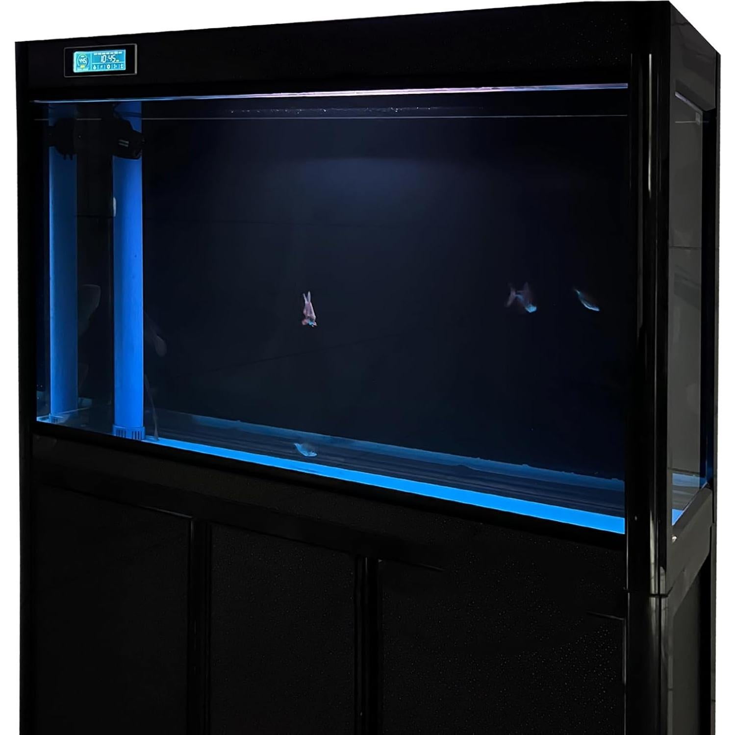 Fondo de Acuario Autoadhesivo XCNO 50x130 cm Negro Azul