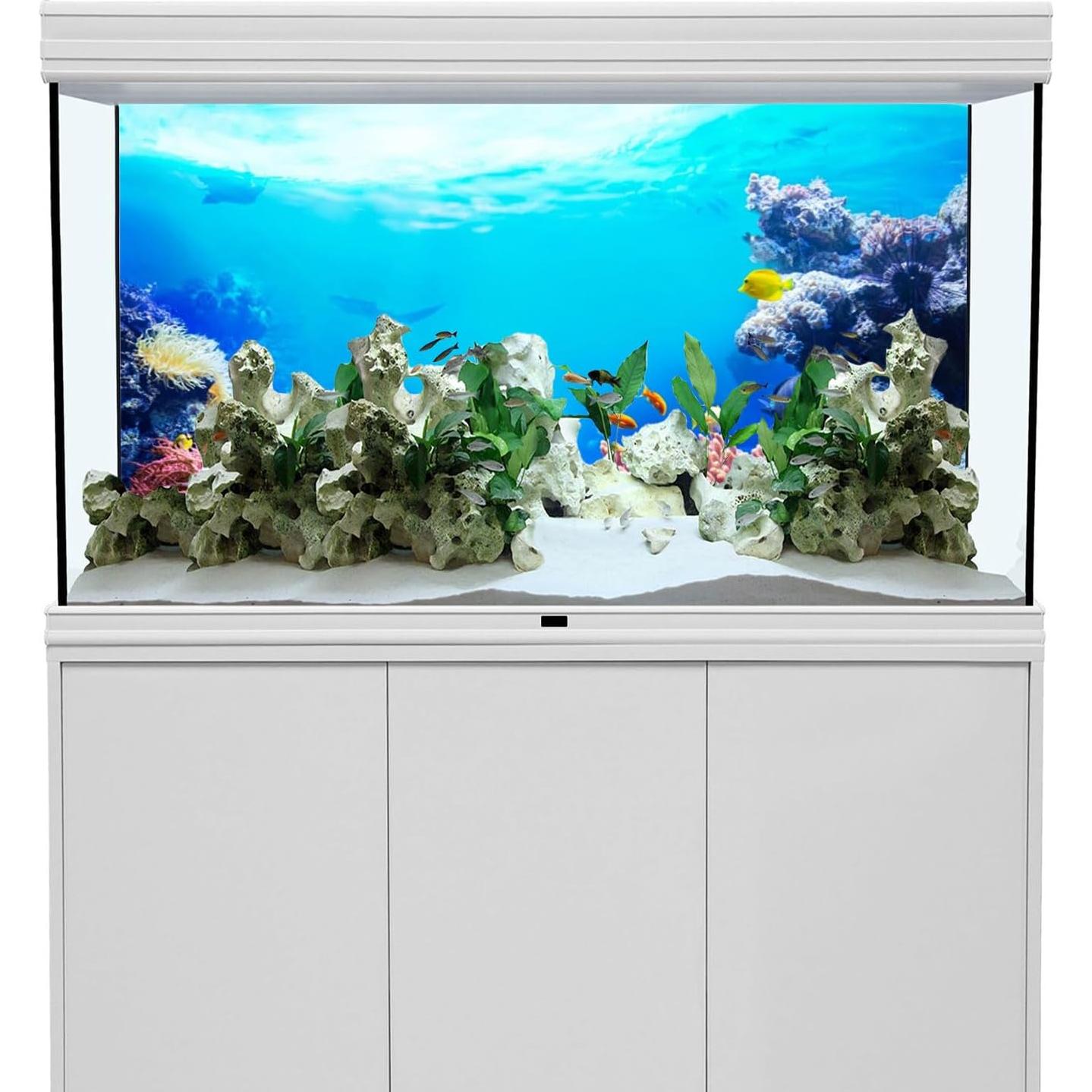 Fondo de Acuario Vinilo AWERT 120x60 cm Coral Tropical