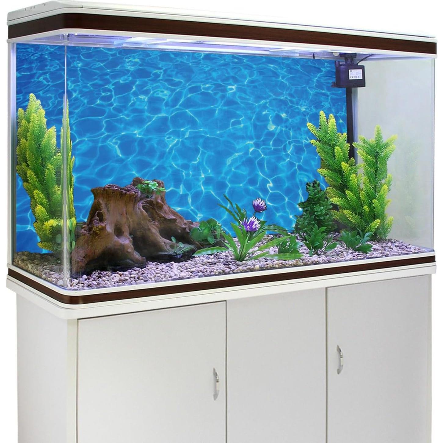 Fondo de Acuario AWERT 120x60 cm Azul Raspado HD