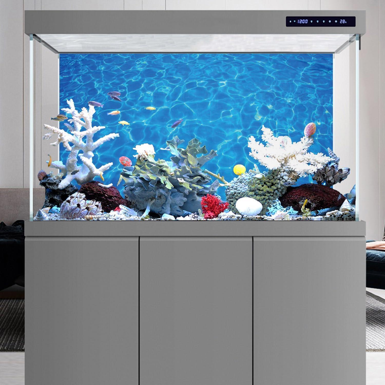 Fondo de Acuario AWERT 120x60 cm Azul Raspado HD