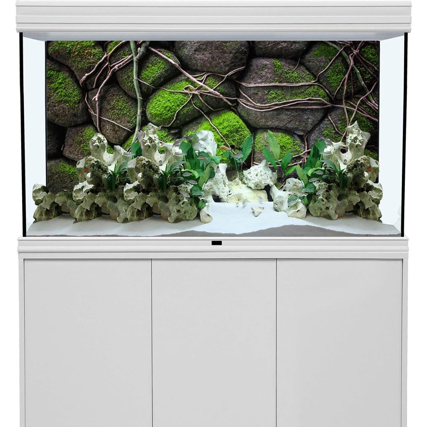 Fondo de Acuario AWERT 120x45 cm Vinilo Rocoso