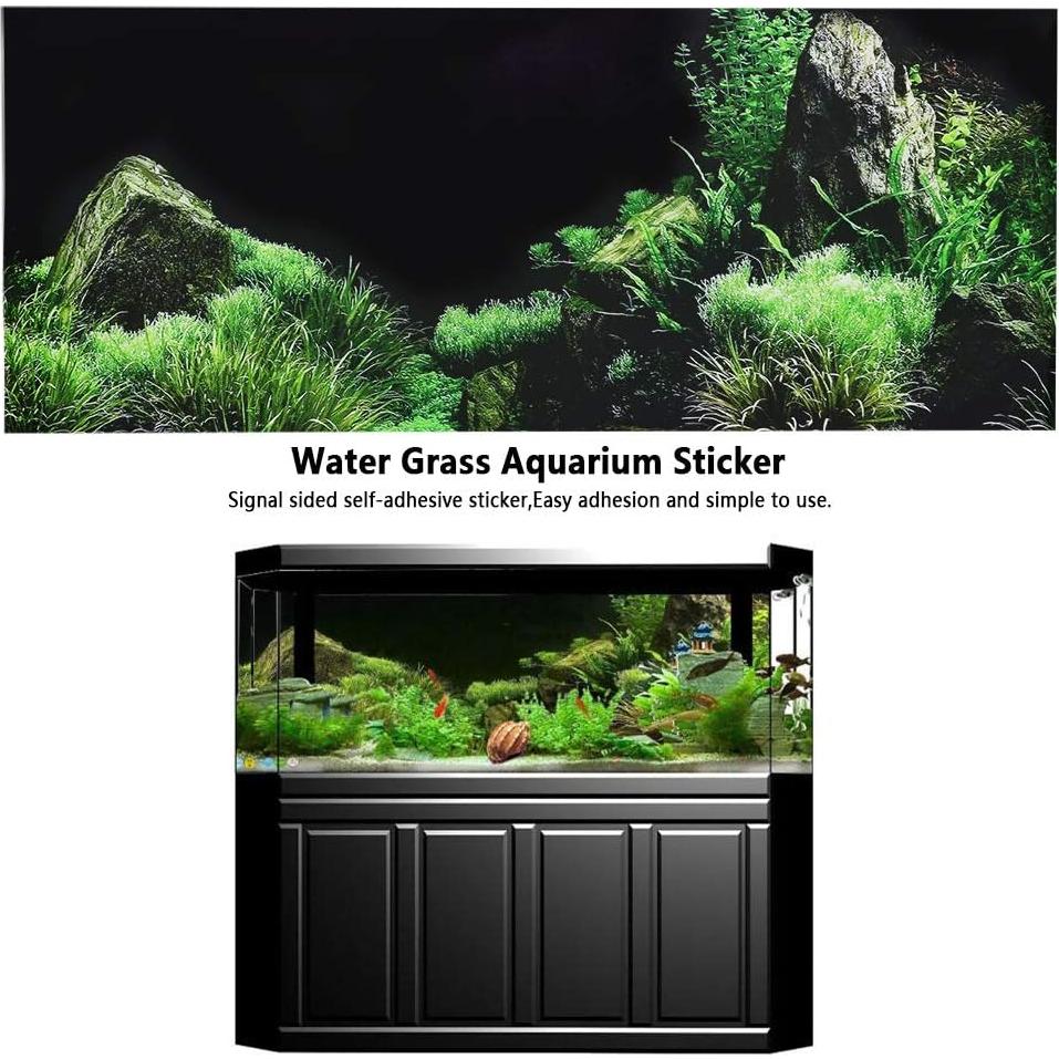 Fondo Adhesivo para Acuario GLOGLOW 122x46cm PVC Marino