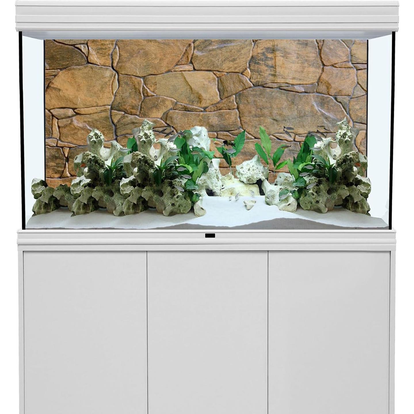 Fondo de Acuario AWERT Rocoso 180x60 cm Poliester Duradero