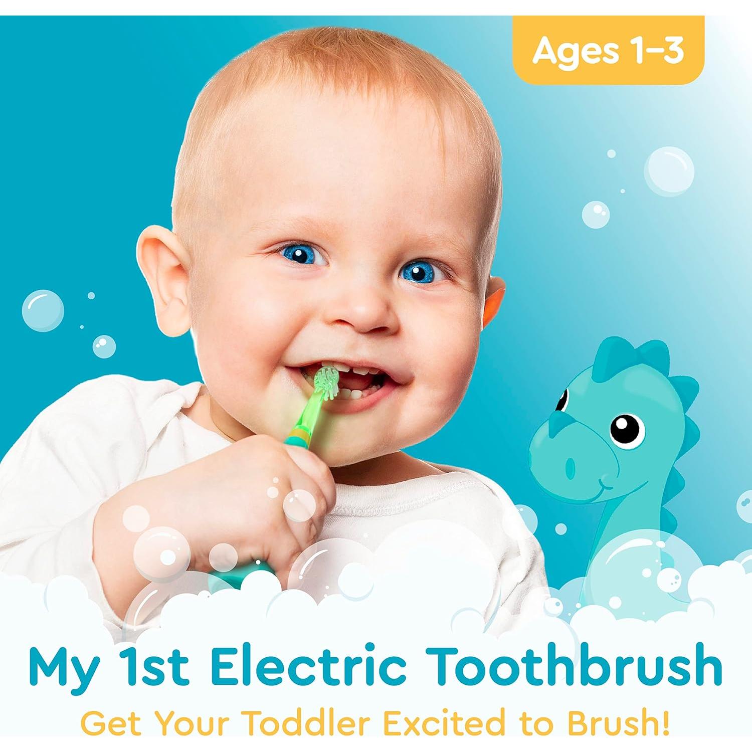 Cepillo de Dientes Sonic Brusheez Rex para Niños 1-3 Años