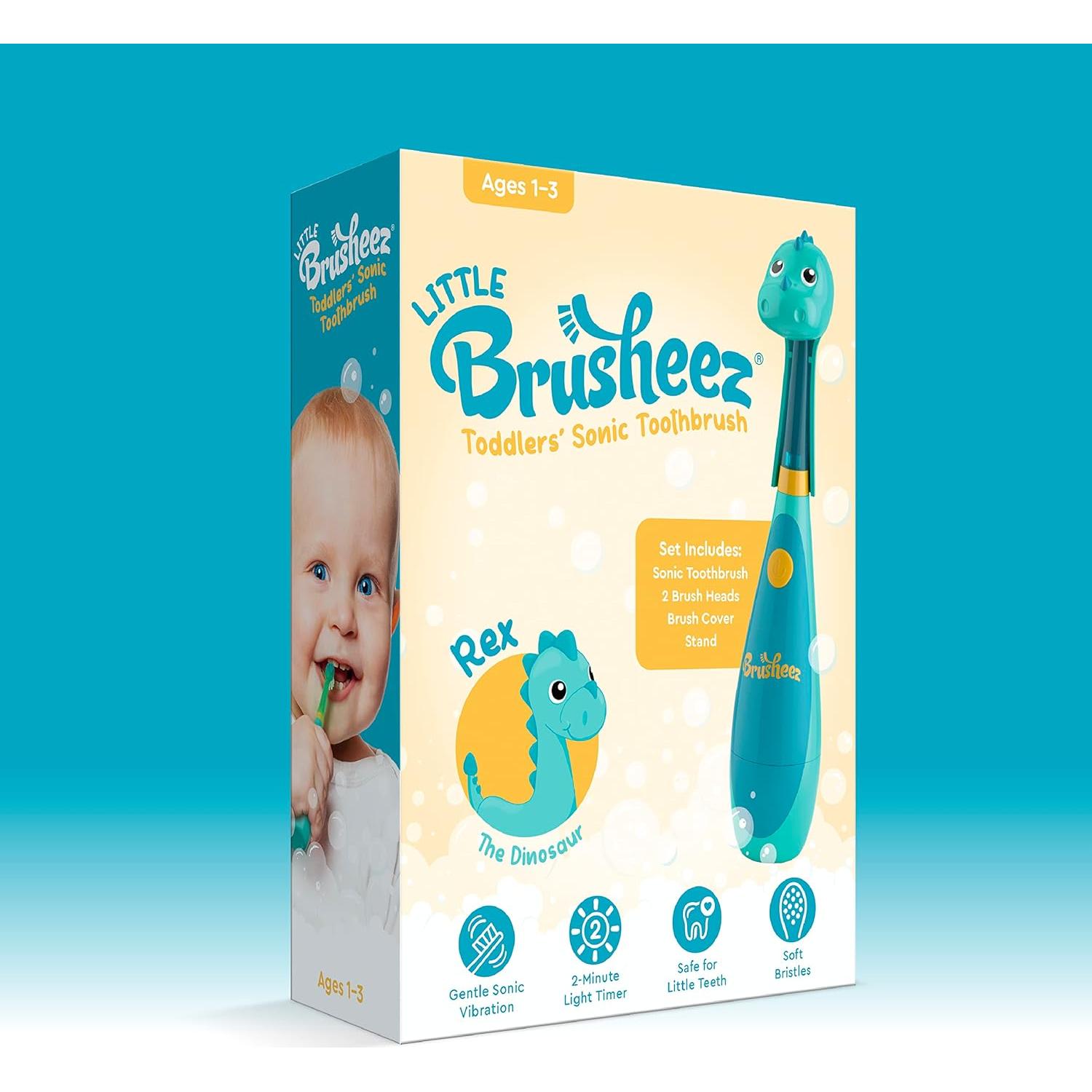 Cepillo de Dientes Sonic Brusheez Rex para Niños 1-3 Años