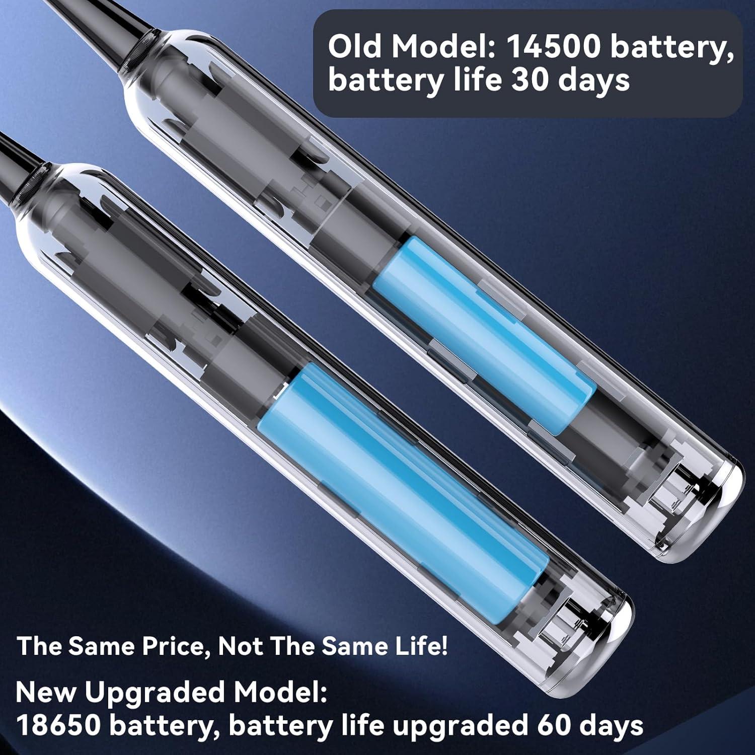 Cepillo de dientes eléctrico ECEOLAN WS-7008 rosa IPX7 8 cabezales