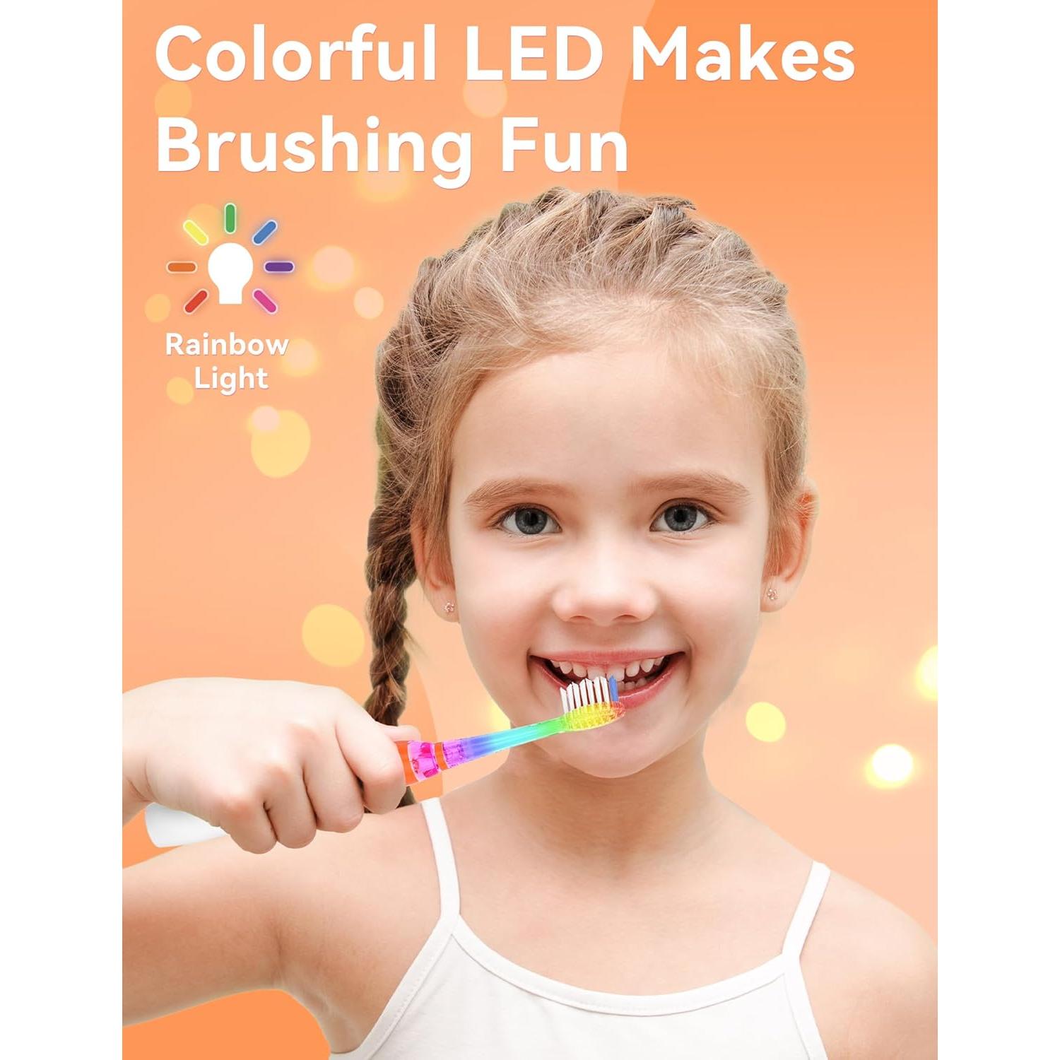 Cepillo de Dientes Eléctrico SEAGO SG-977 para Niños 4-12 Años