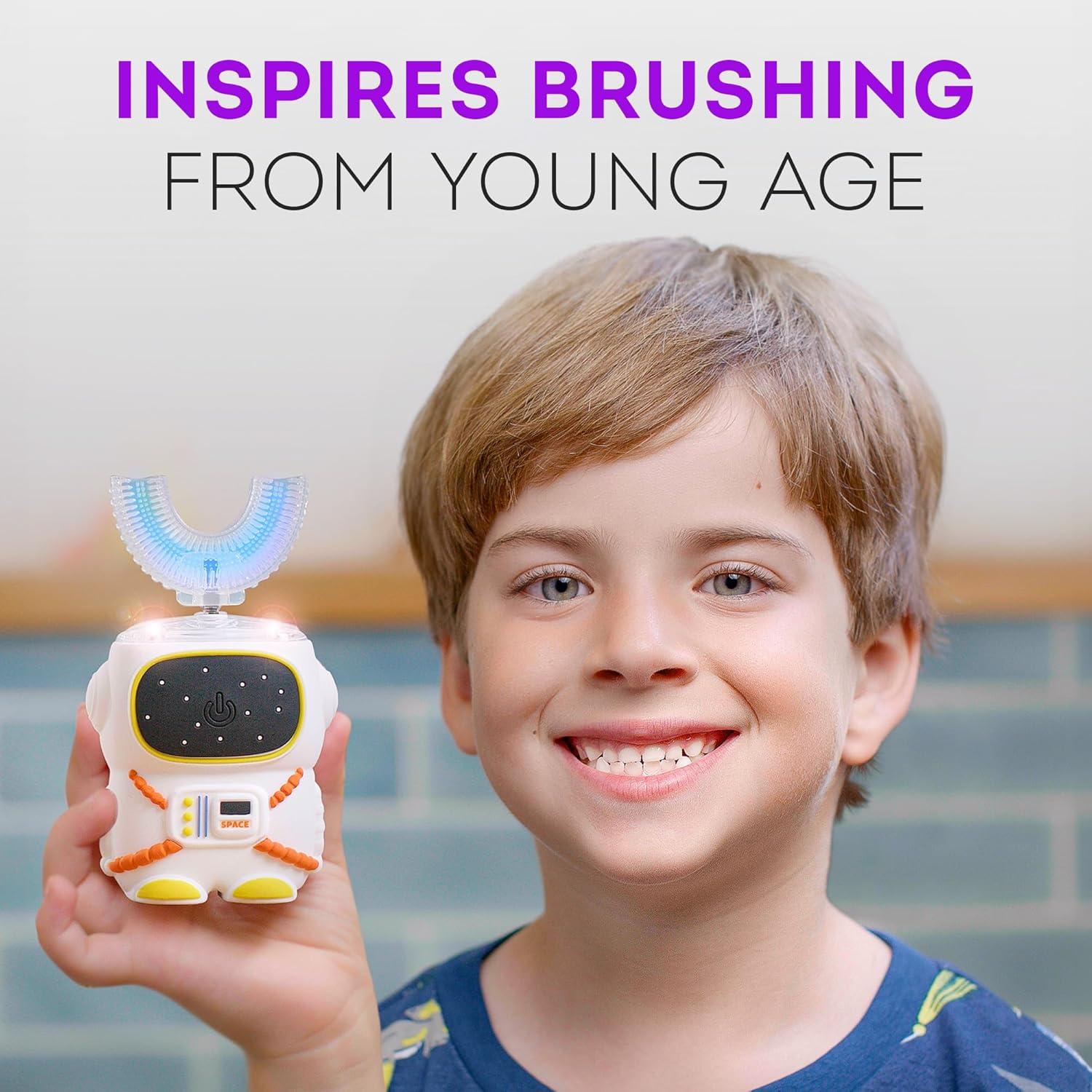Cepillo de dientes eléctrico Bendi 360 U para niños 2-7 años