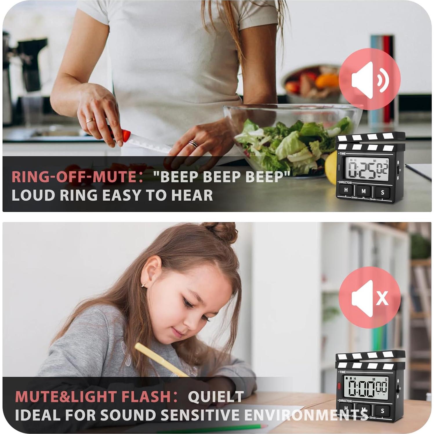 Temporizador Digital de Cocina QANYI LED Magnético 99h