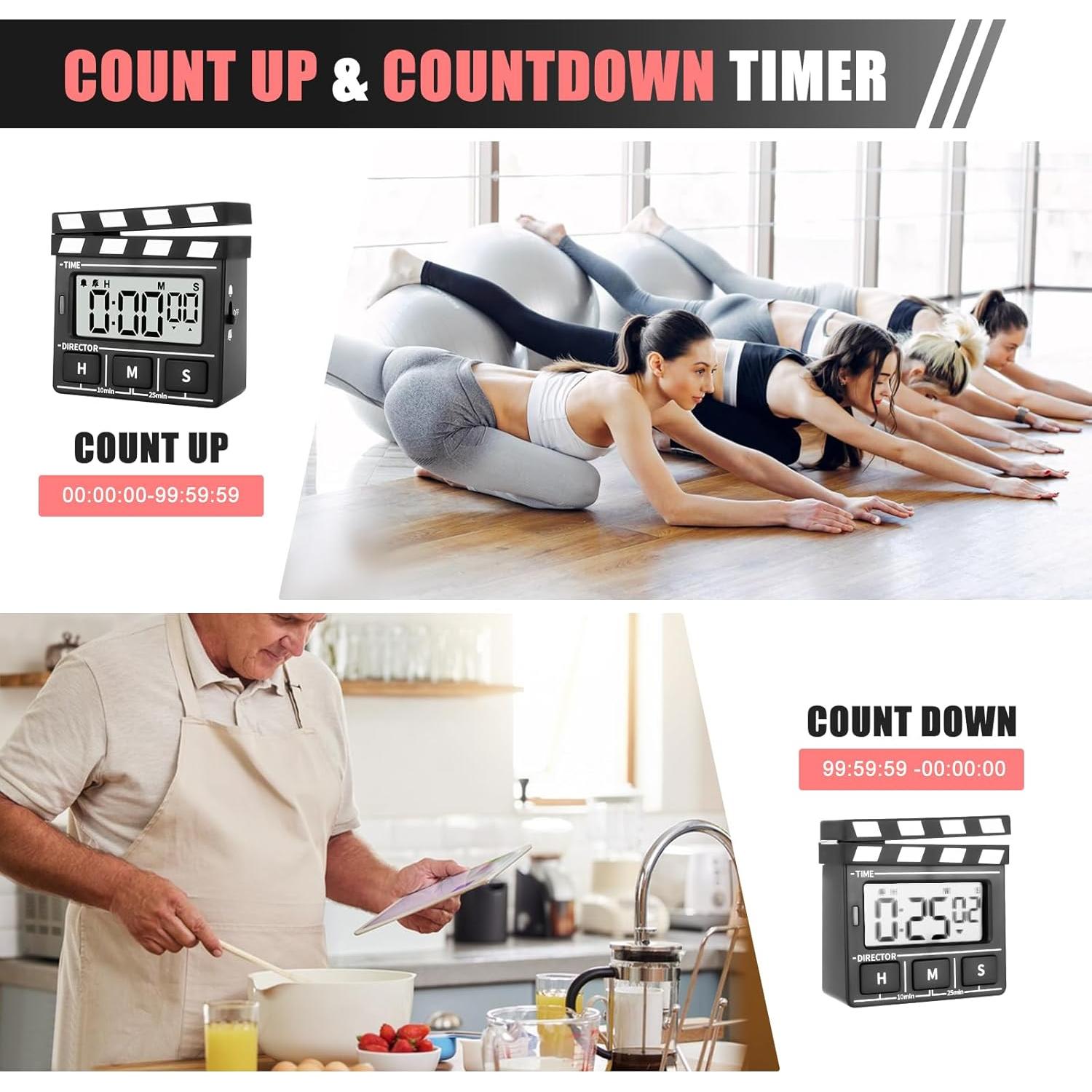 Temporizador Digital de Cocina QANYI LED Magnético 99h