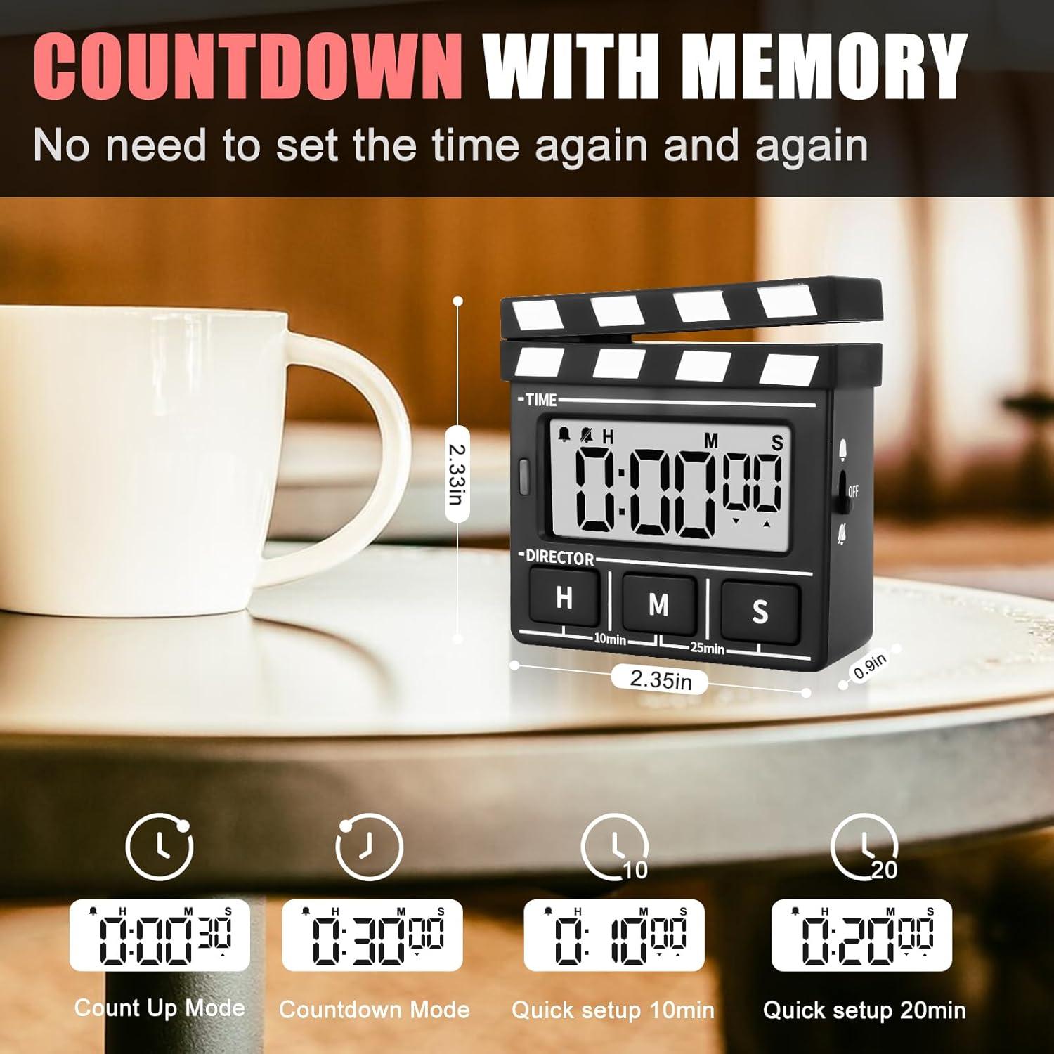 Temporizador Digital de Cocina QANYI LED Magnético 99h