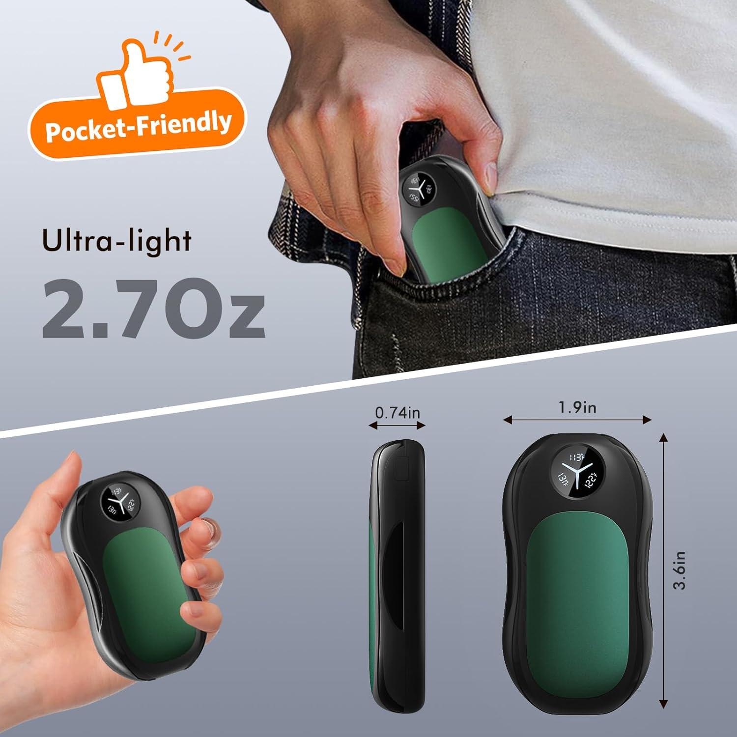 Calentadores de Manos Recargables WHATOOK OT-117 USB 2 en 1