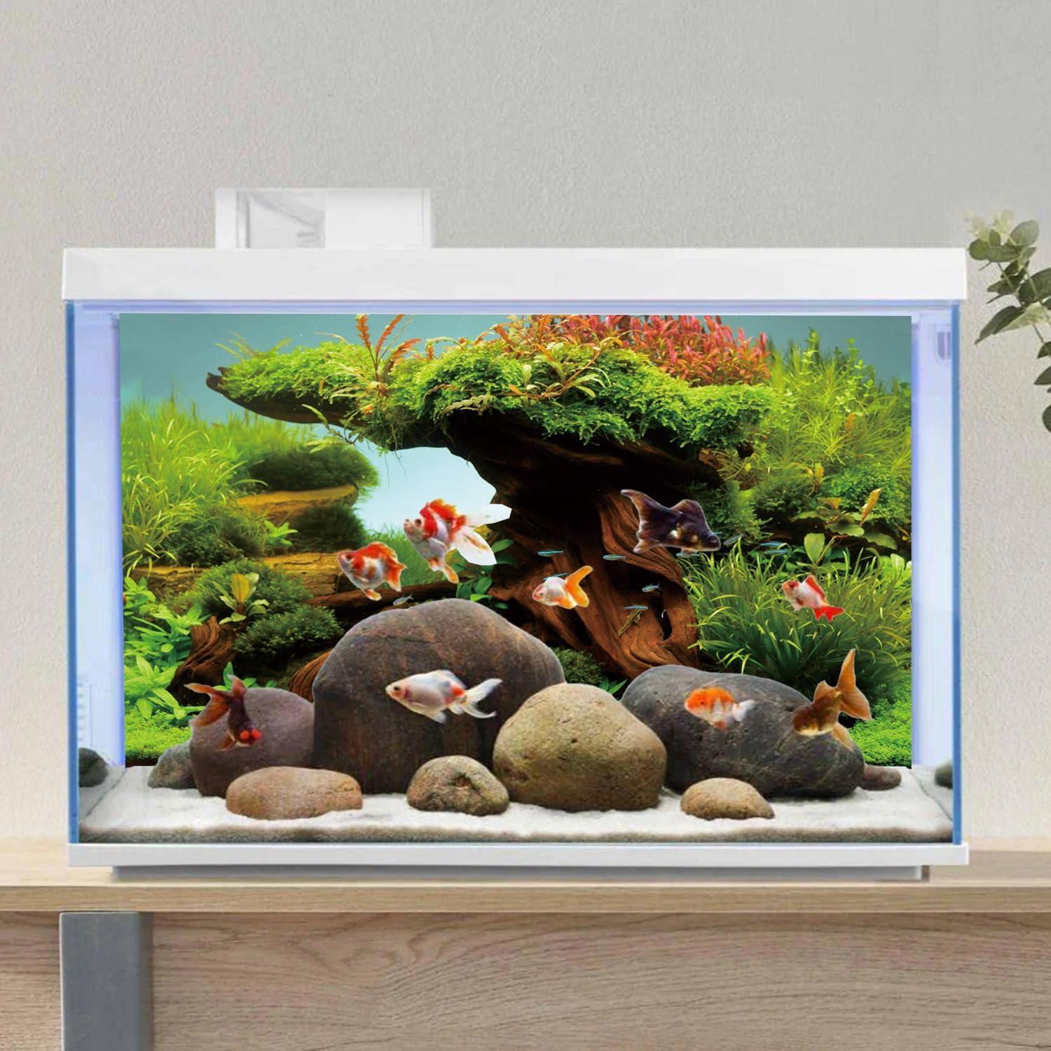 Fondo de Acuario Vinilo AWERT 120x60 cm Realista