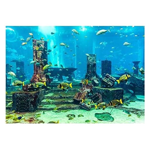 Pegatina de Fondo de Acuario 3D Yosoo PVC 61x30cm