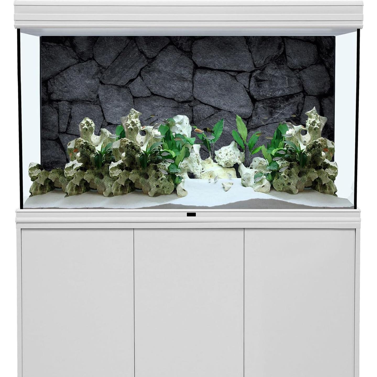 Fondo de Acuario 120x60 cm AWERT Piedra Gris Oscuro