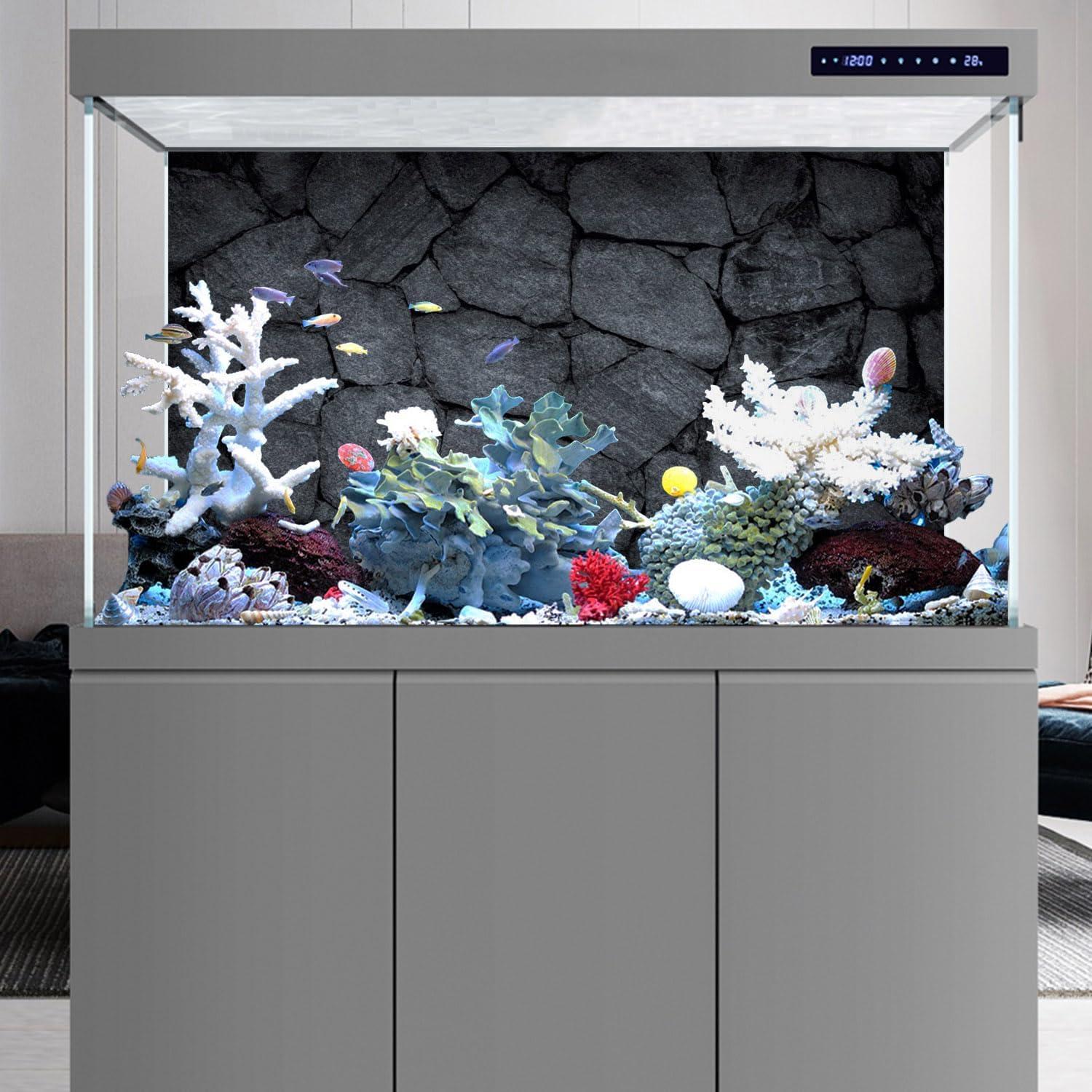 Fondo de Acuario 120x60 cm AWERT Piedra Gris Oscuro