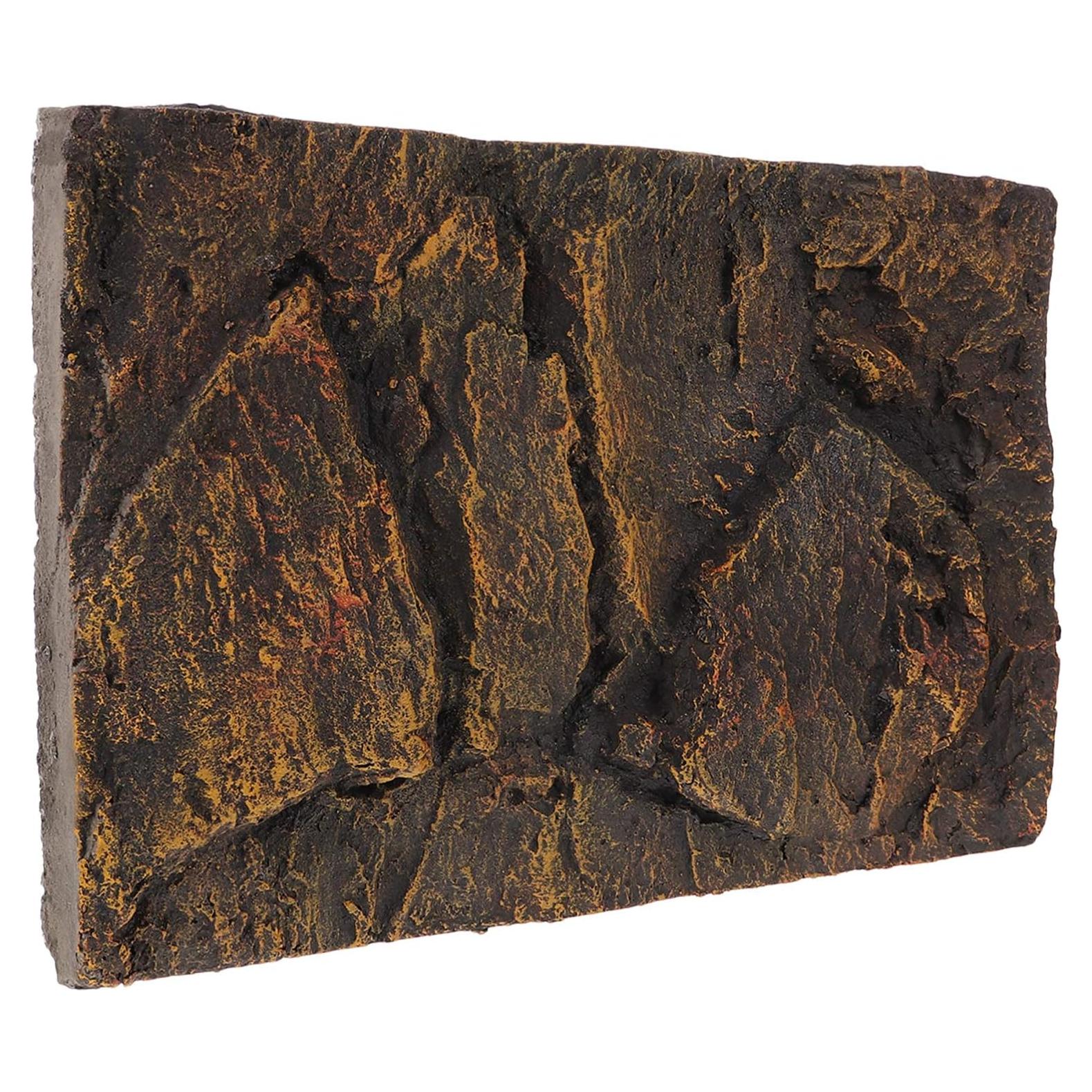 Placa de Fondo 3D para Tanque de Reptil STOBOK 45x30 cm