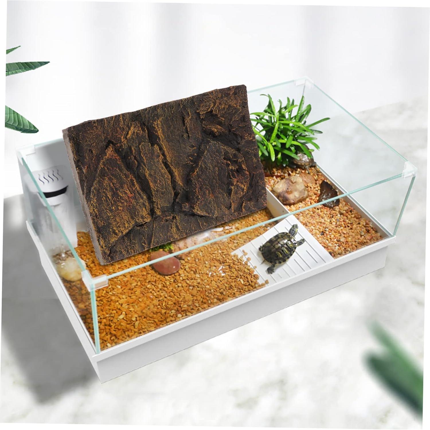 Placa de Fondo 3D para Tanque de Reptil STOBOK 45x30 cm