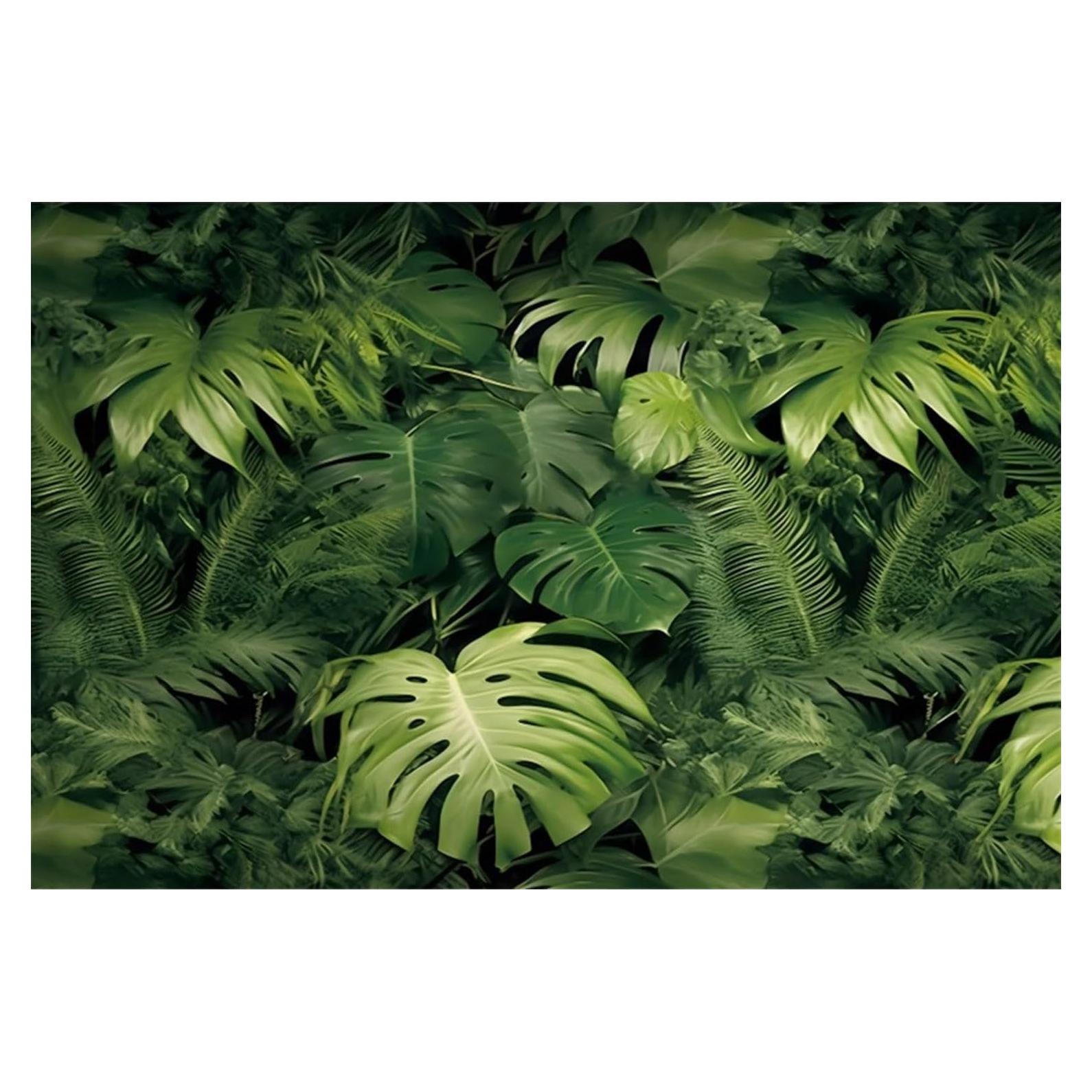 Fondo de Hoja Tropical AWERT 90x45 cm para Acuario y Terrario