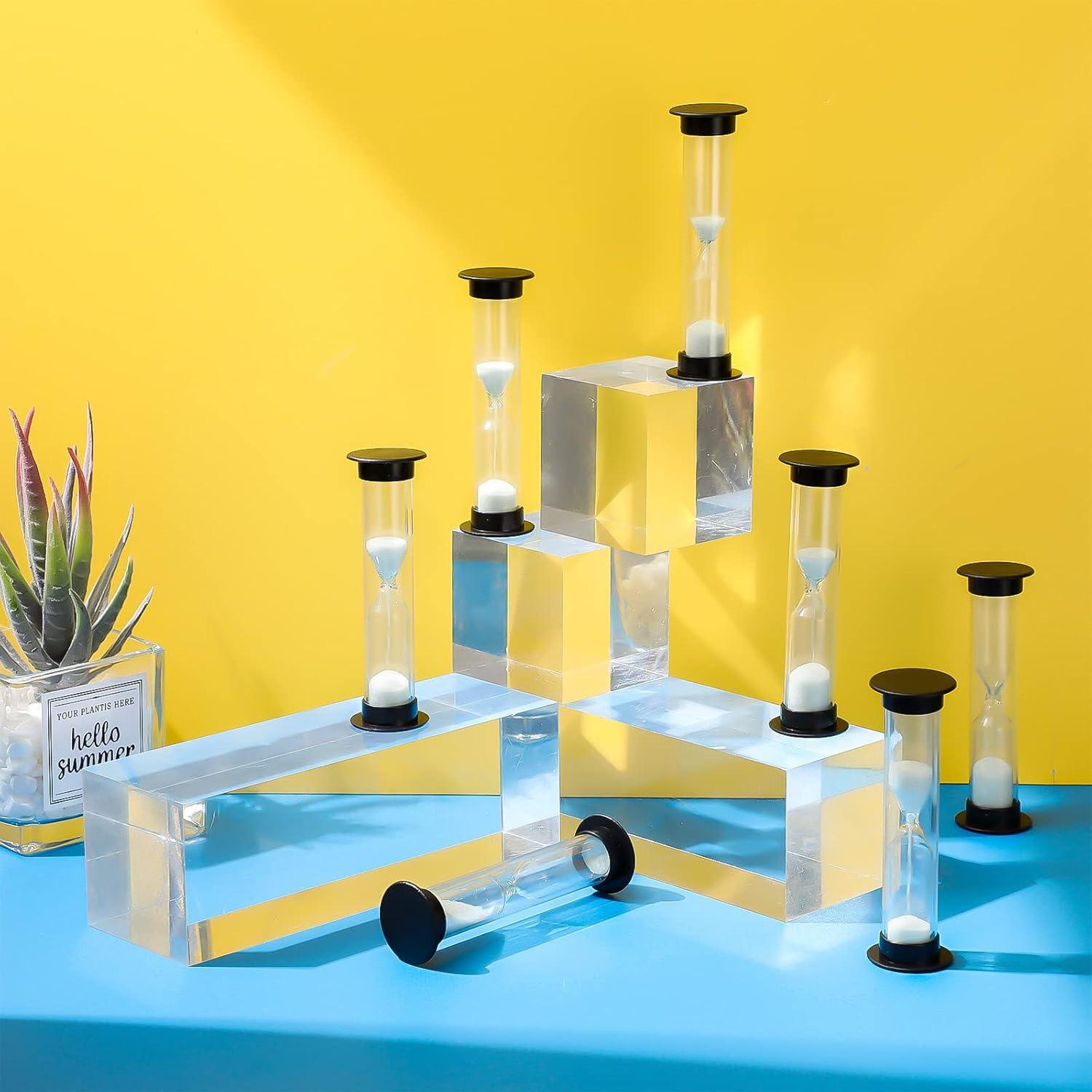 Reloj de Arena Geelin 24 Pcs 30s Negro Acrílico para Niños