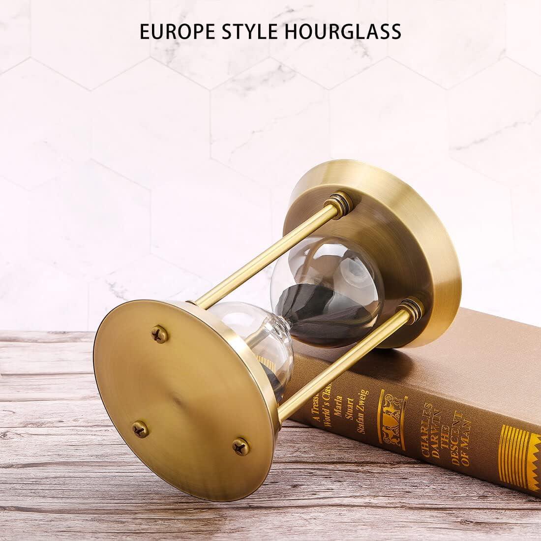 Reloj de Arena SuLiao 2 Minutos Metal Latón Arena Negra