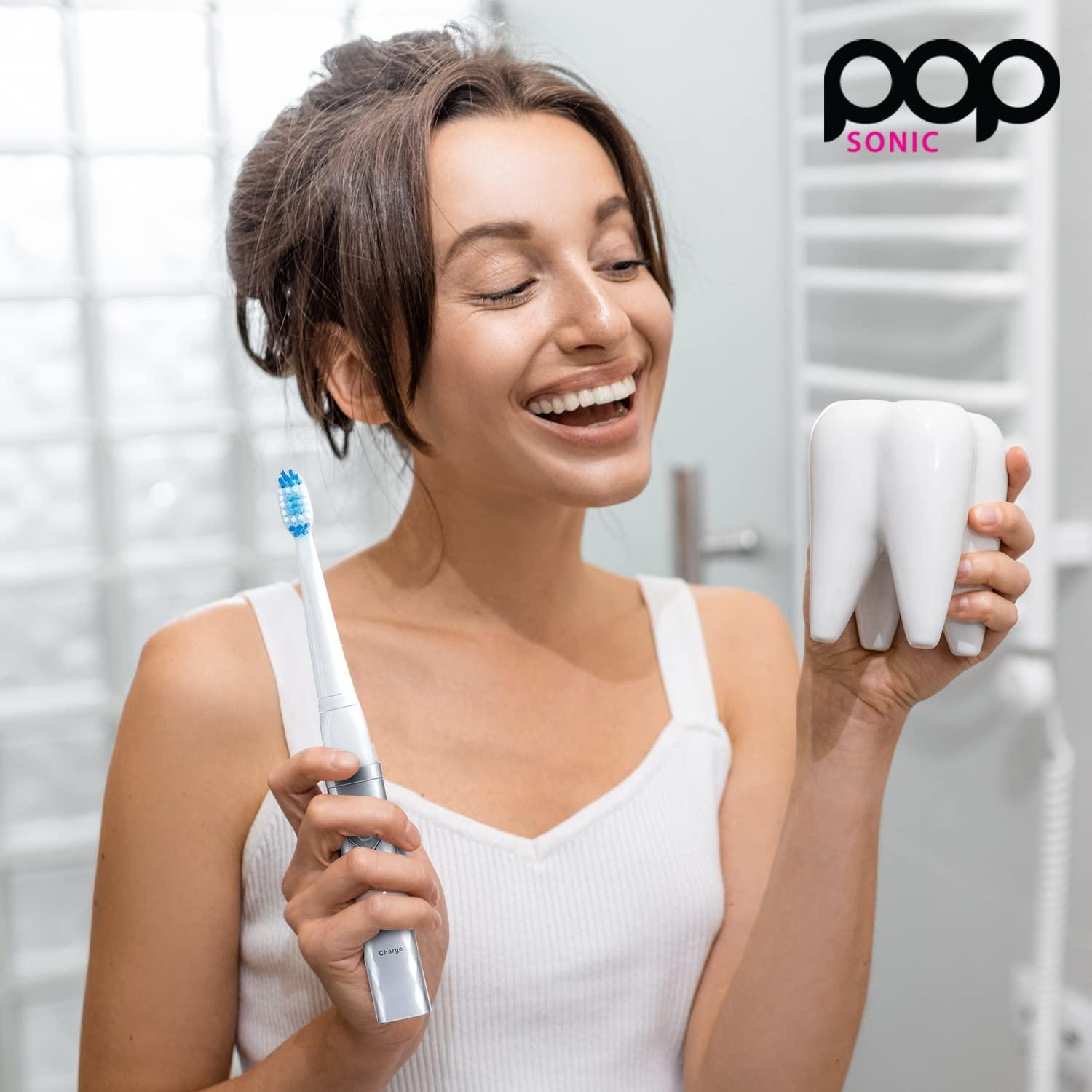 Cepillo de Dientes Sónico Recargable Pop Sonic Plata USB