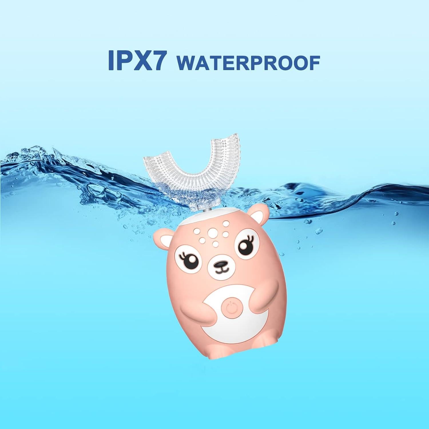 Cepillo de dientes eléctrico para niños JIANLEJIA rosa 2-6 años