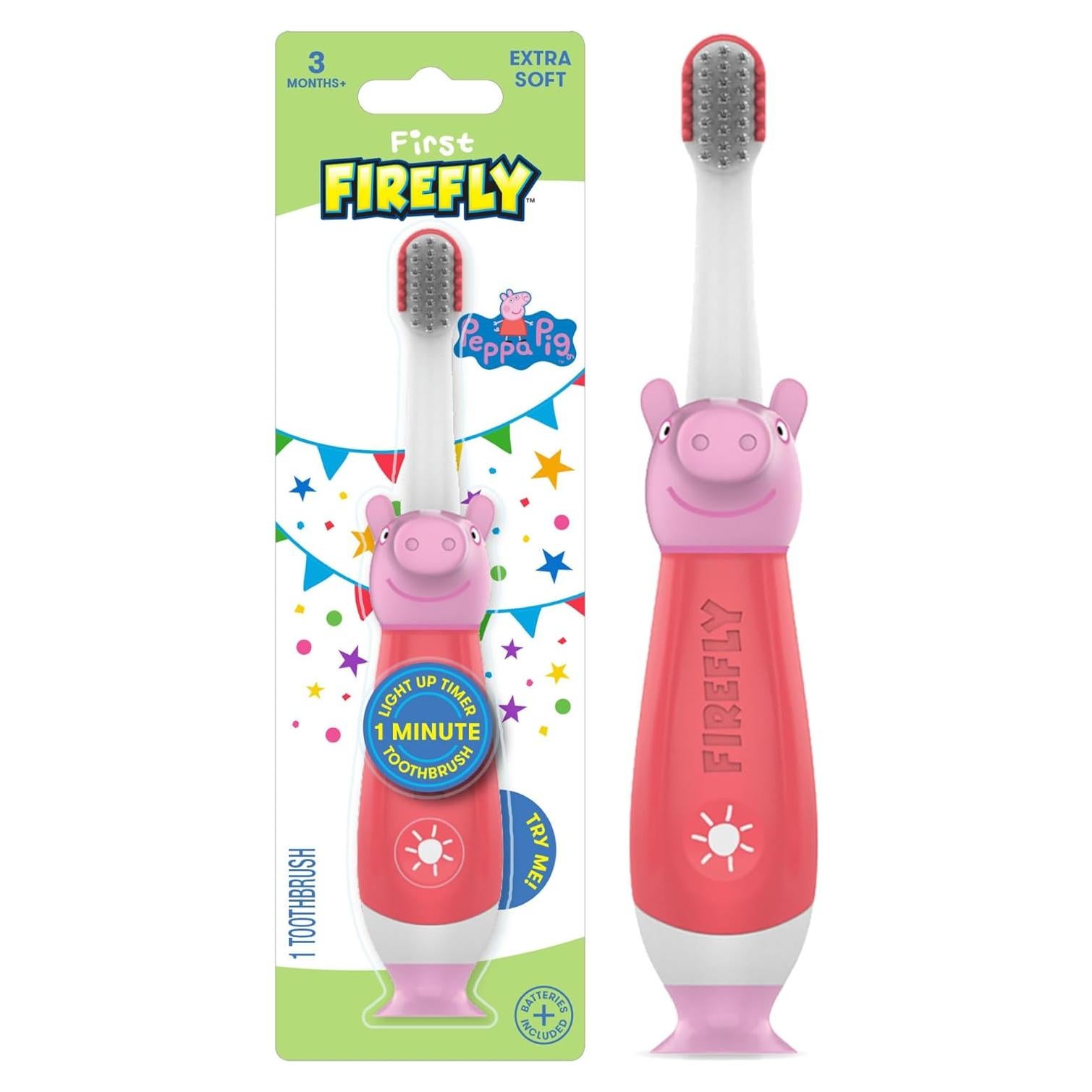 Cepillo de Dientes Peppa Pig Firefly First con Temporizador Iluminado