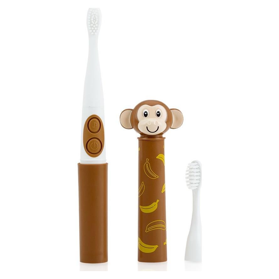 Cepillo de Dientes Eléctrico Nuby Mono con Música y 2 Cabezales