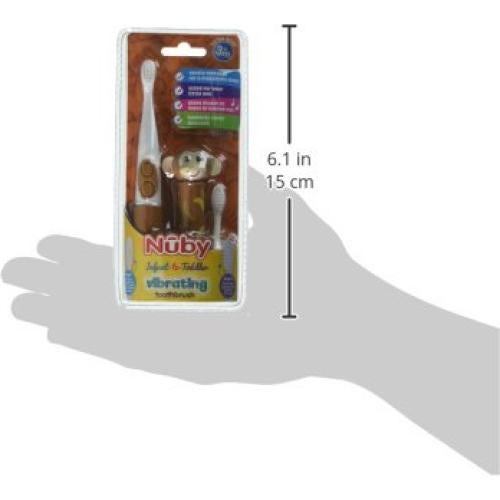 Cepillo de Dientes Eléctrico Nuby Mono con Música y 2 Cabezales