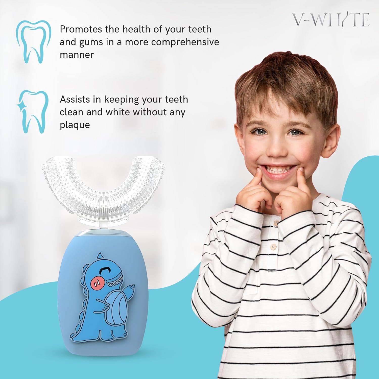 Cepillo de Dientes Eléctrico V-WHITE para Niños 360°