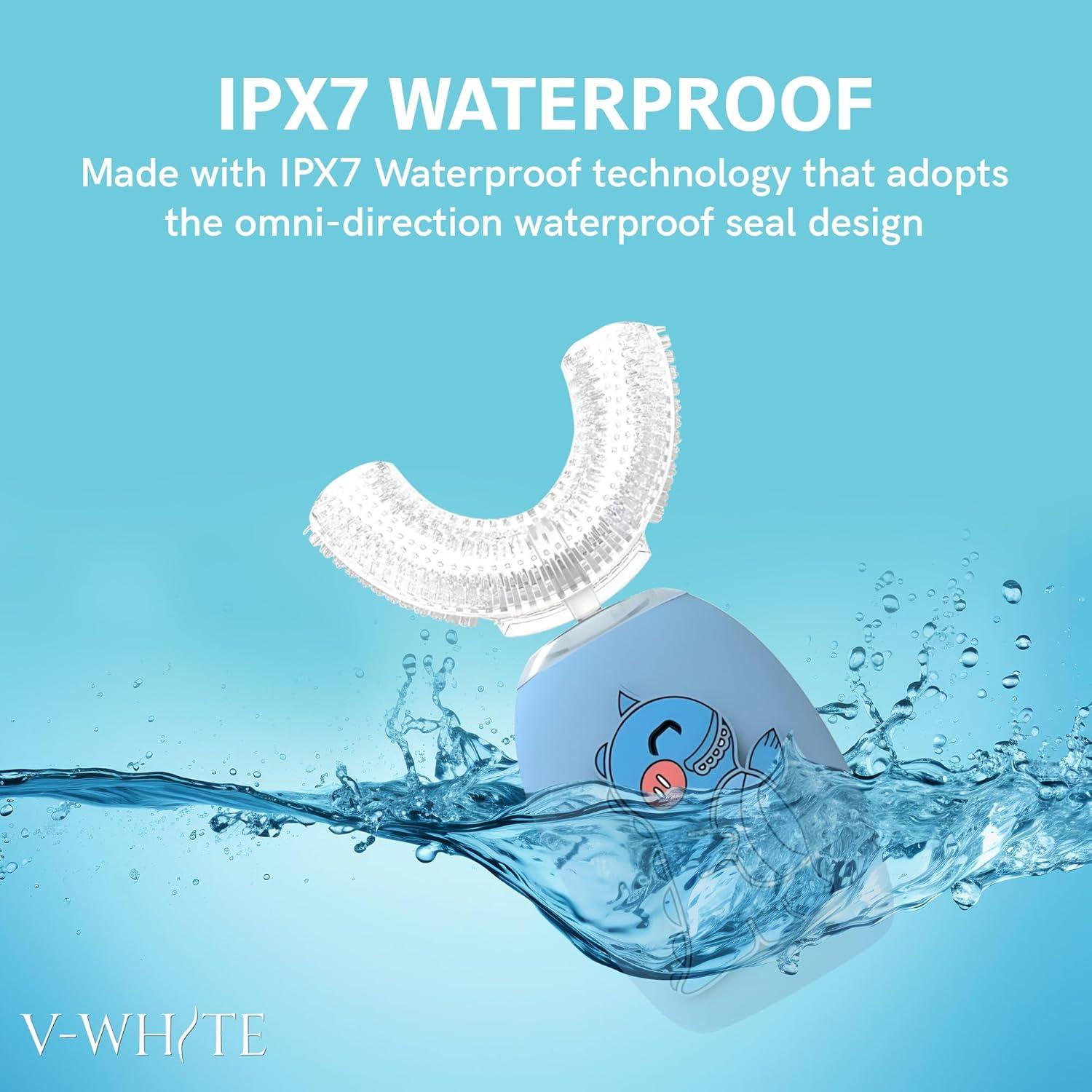 Cepillo de Dientes Eléctrico V-WHITE para Niños 360°