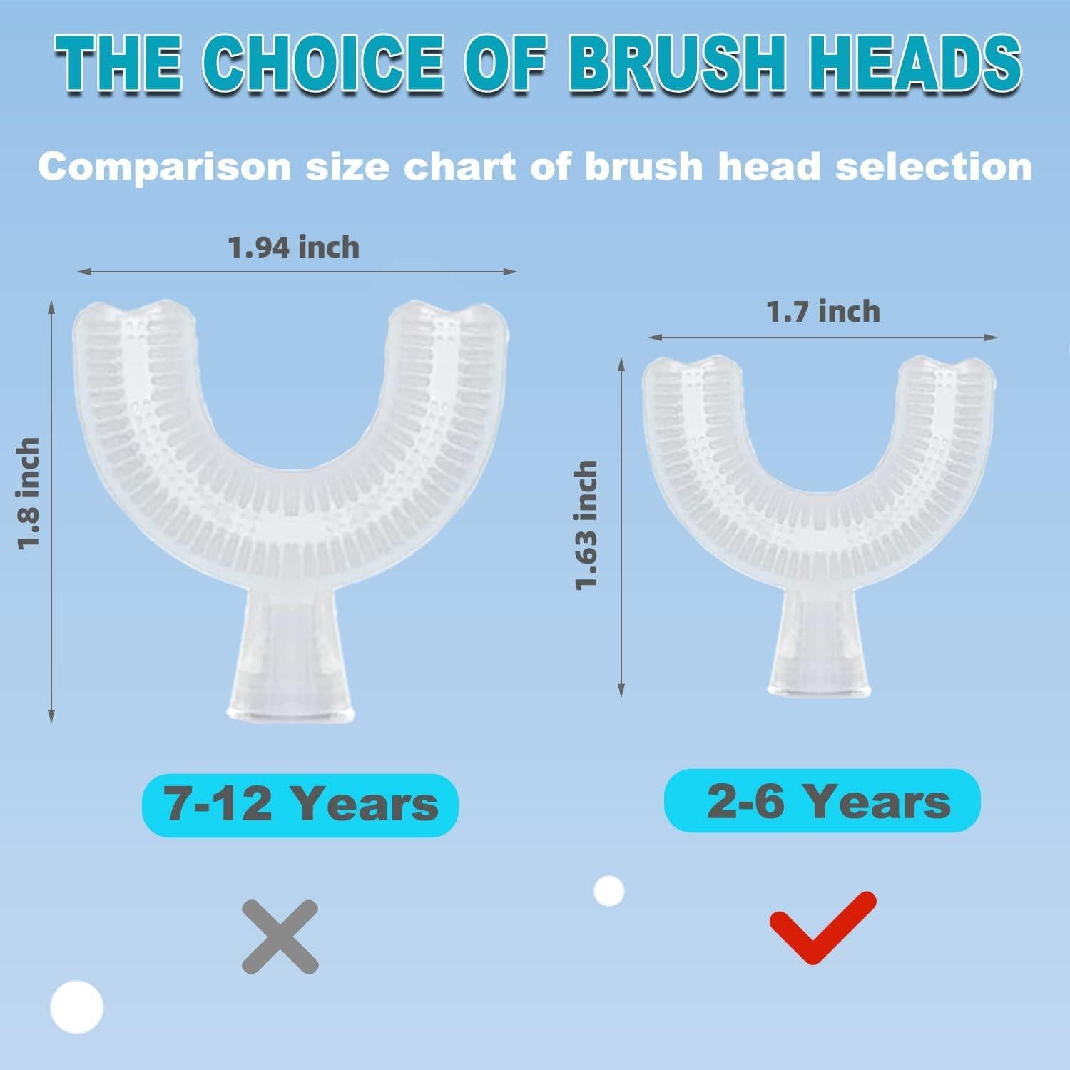 Cepillo de dientes eléctrico Caromolly U+2 para niños 2-6 años