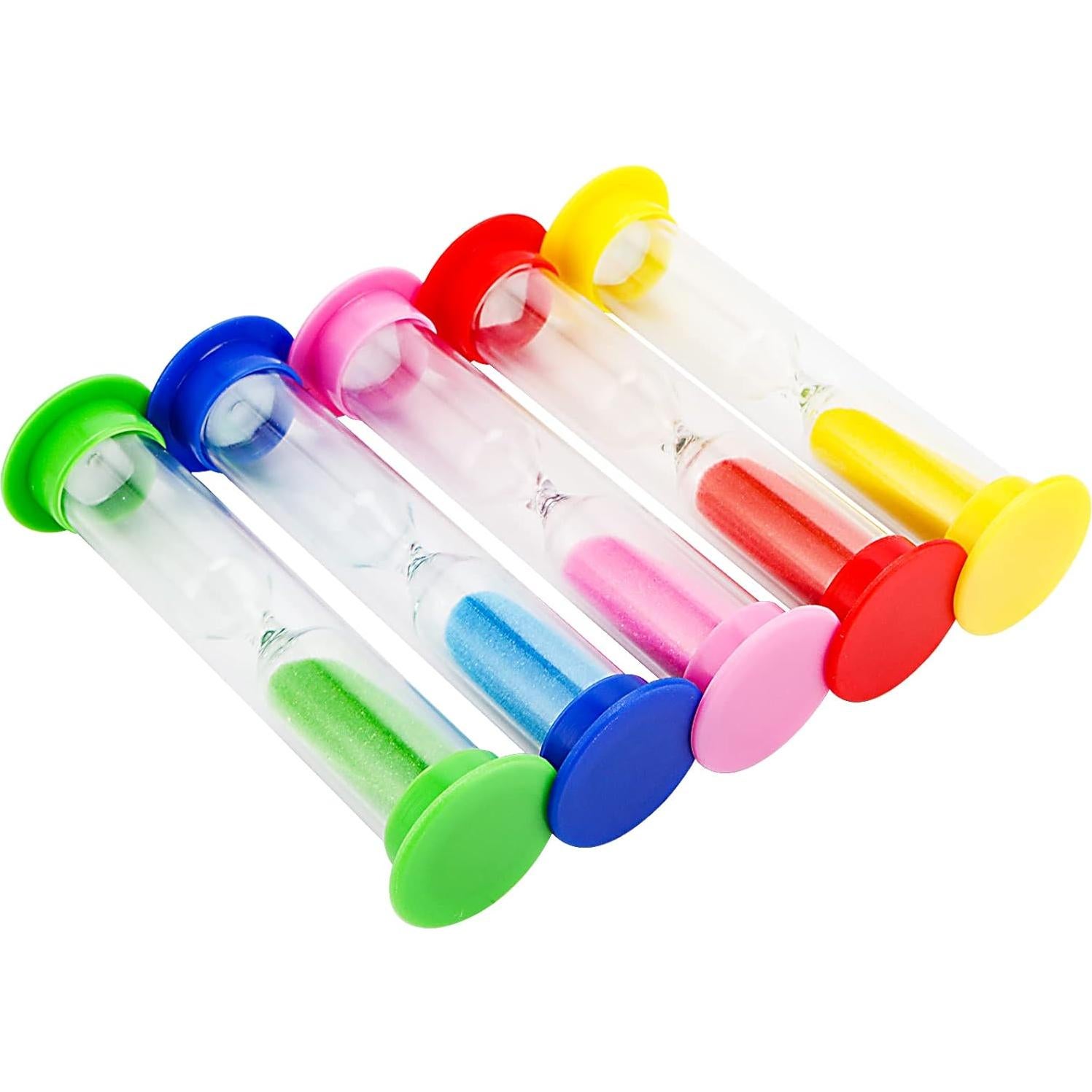 Temporizadores de Arena SINJEUN 50 Pcs 1 Minuto Plástico Colores