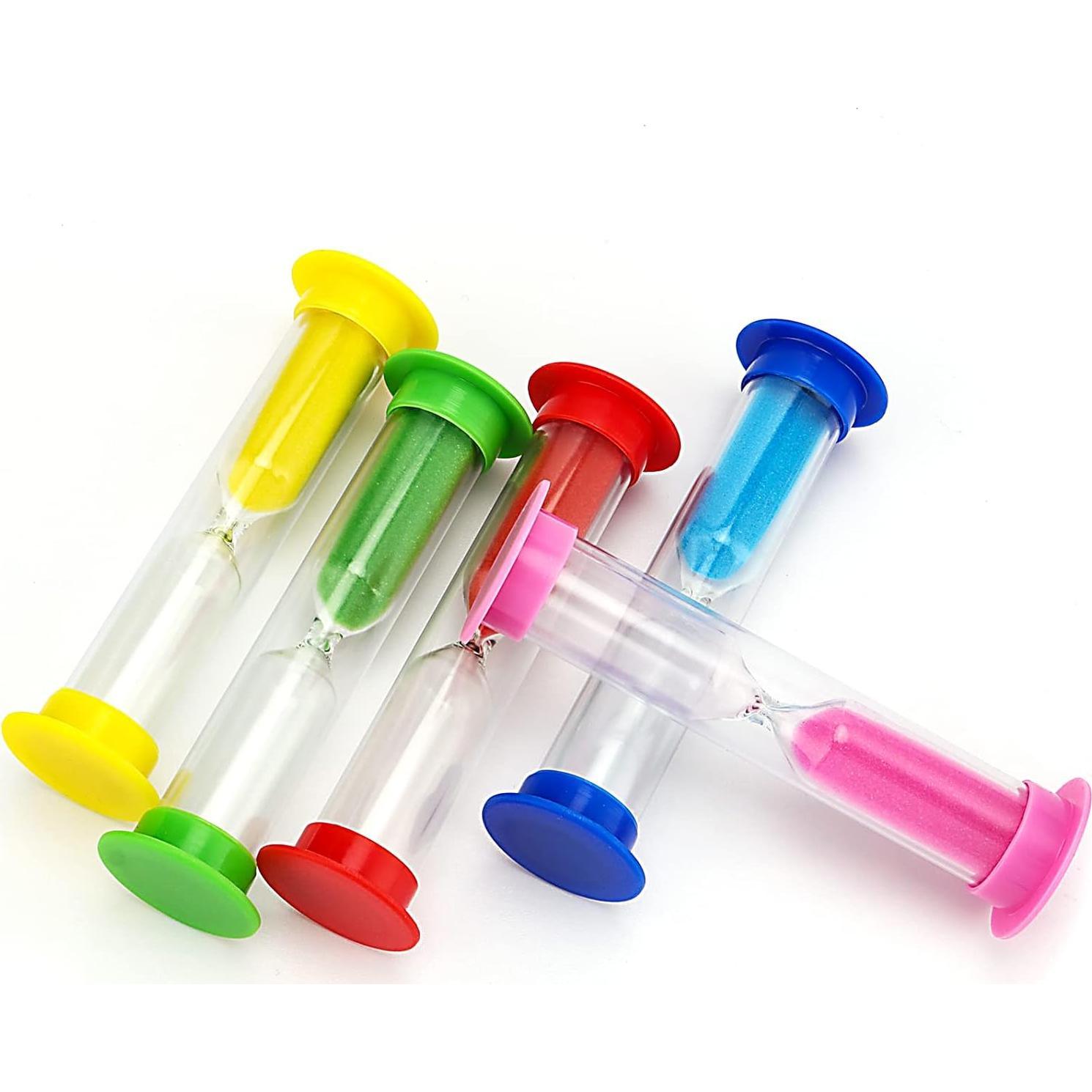 Temporizadores de Arena SINJEUN 50 Pcs 1 Minuto Plástico Colores