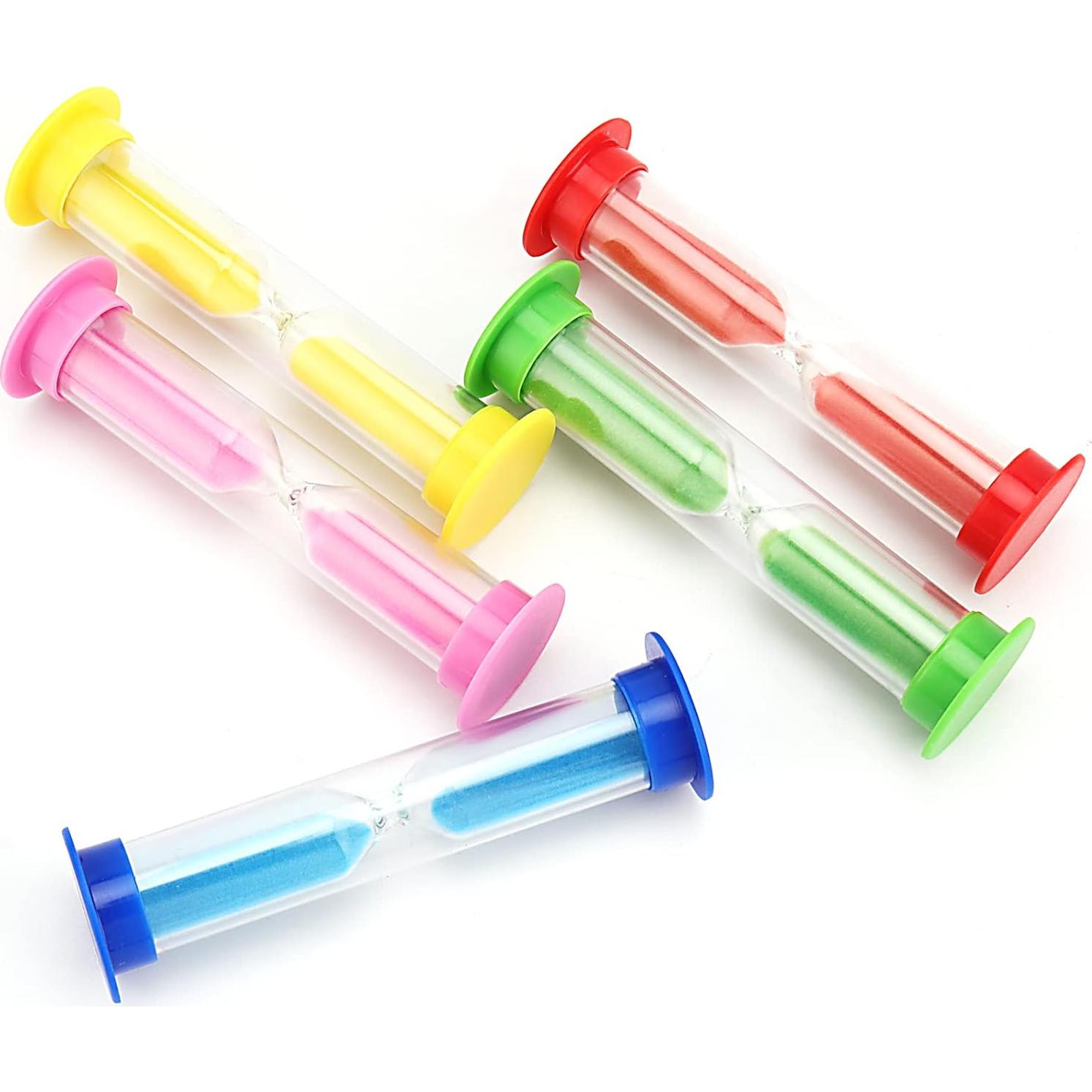 Temporizadores de Arena SINJEUN 50 Pcs 1 Minuto Plástico Colores