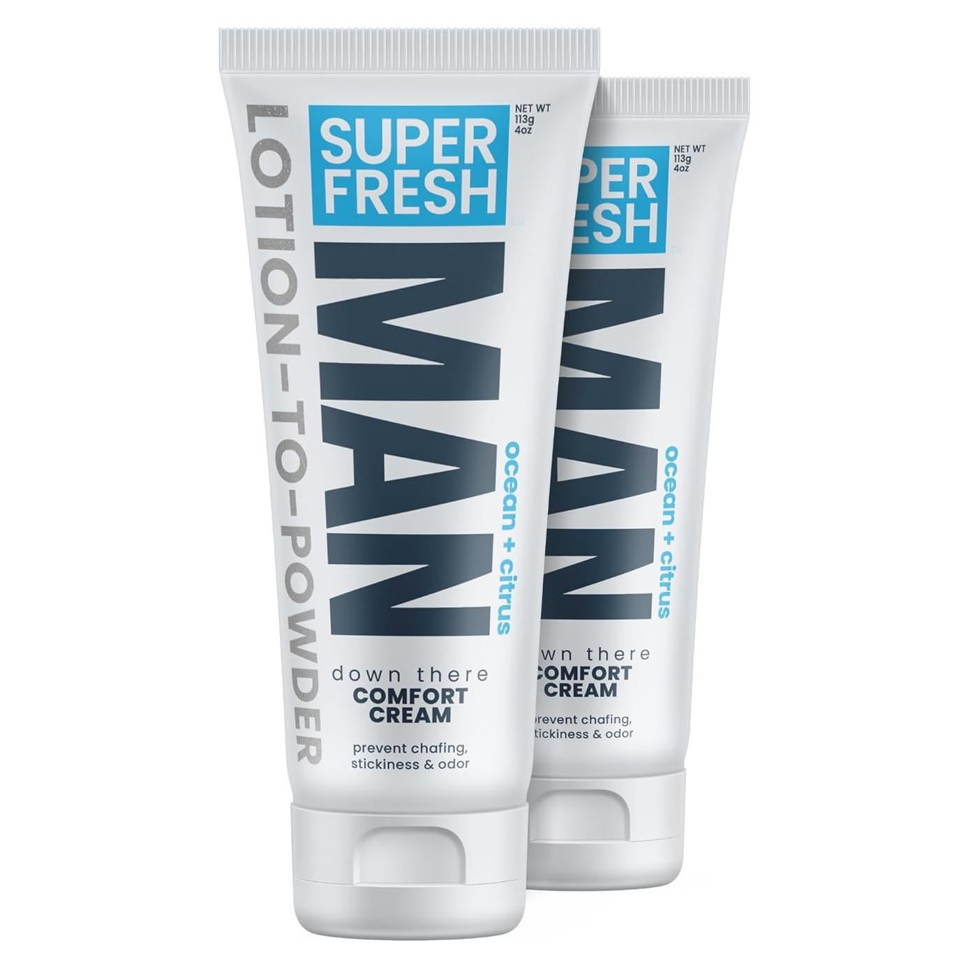 Desodorante en Polvo Super Fresh para Hombres 4 oz Doble