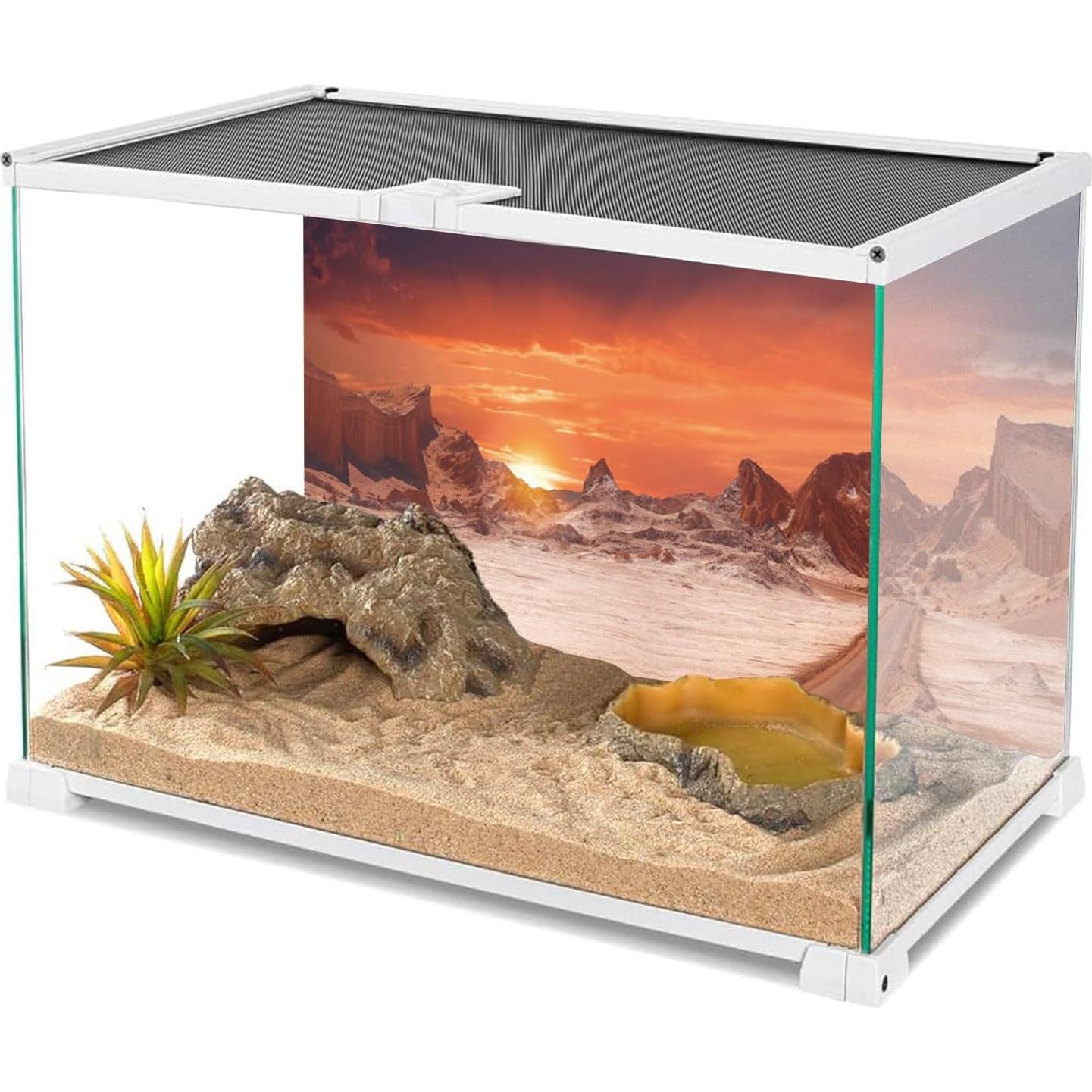 Fondo de Terrario AWERT 120x45 cm Naranja Poliester Duradero