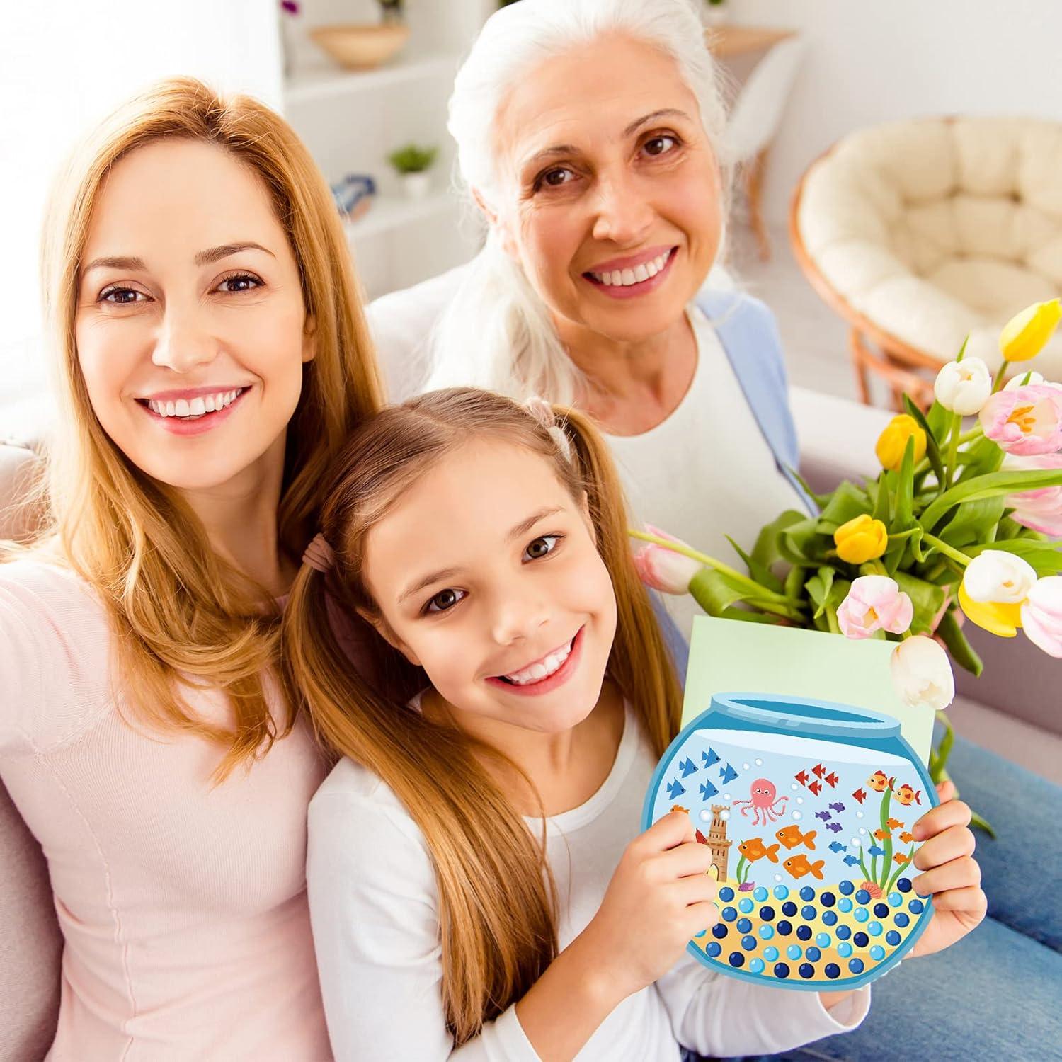 Juego de Pegatinas Acuario Teling 64 Pcs para Niños