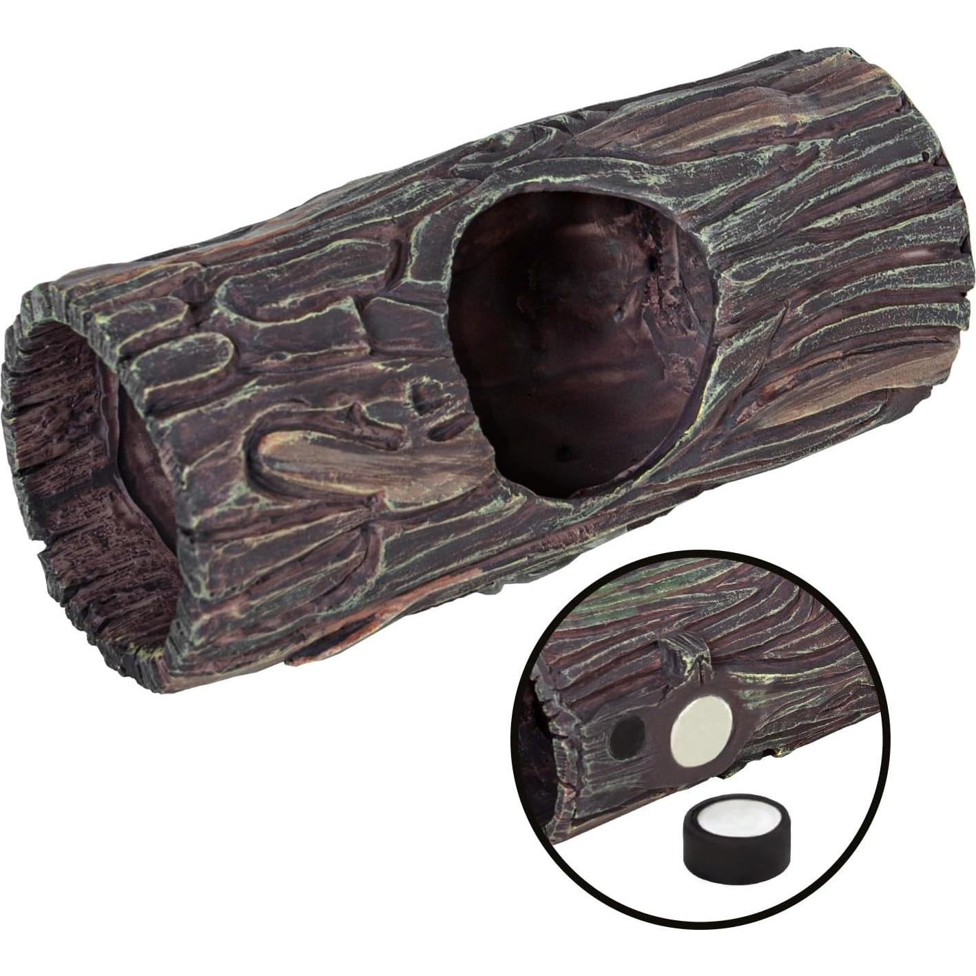 Cueva Oculta Magnética REPTIZOO para Reptiles 9x15.8 cm