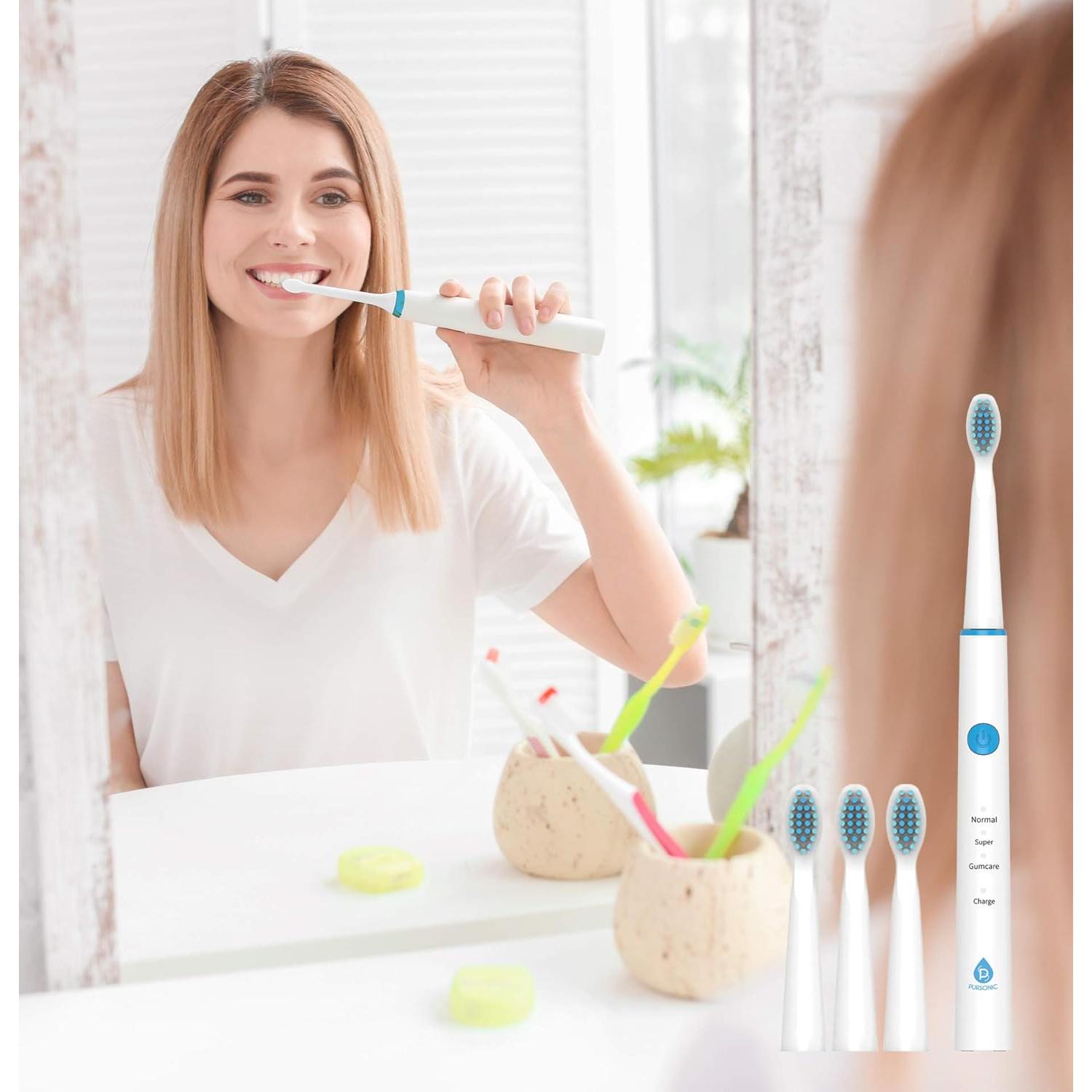 Cepillo de dientes eléctrico Pursonic TBUSB180 5 modos recargable